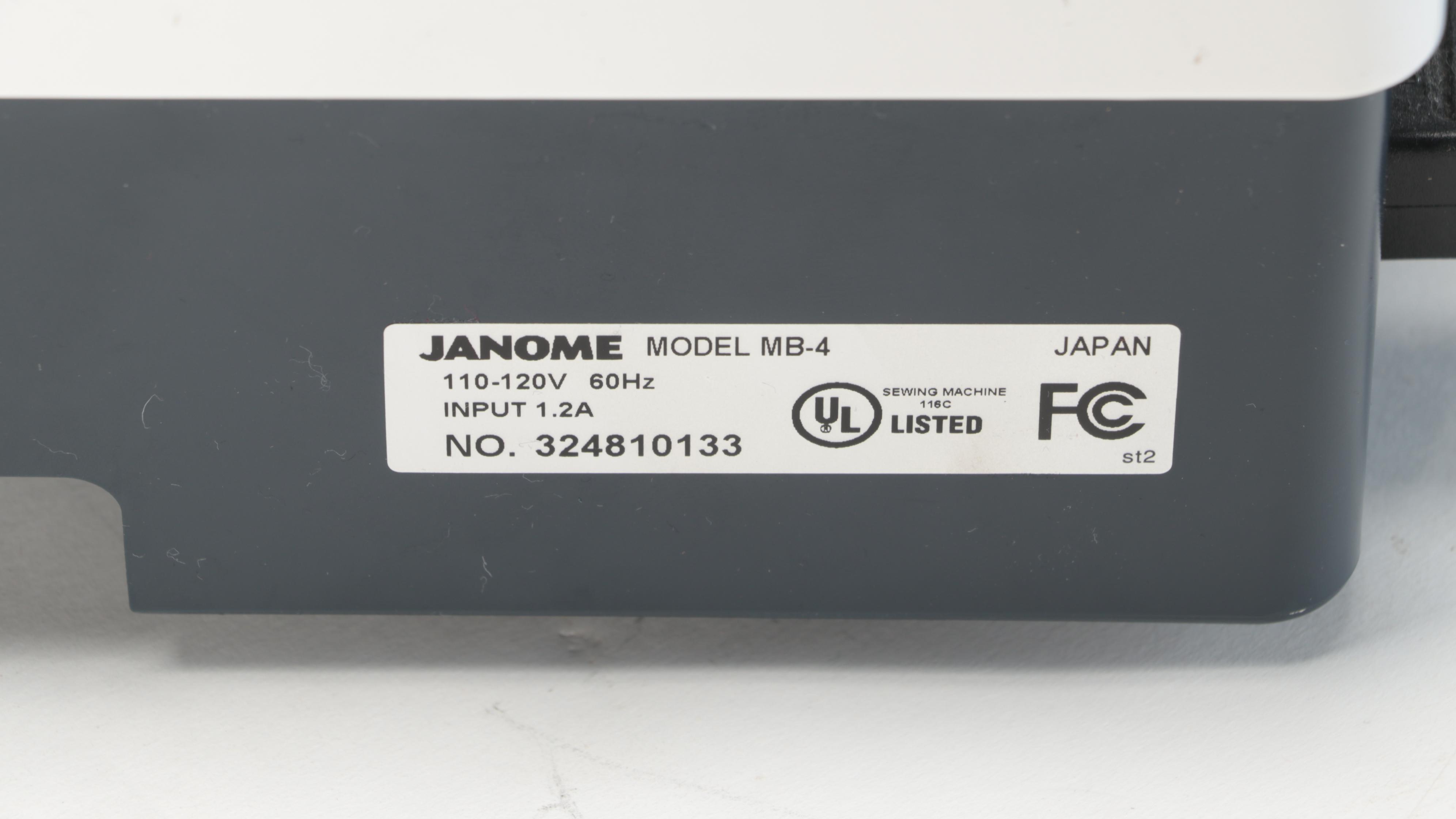 Janome Model MB-4 Commercial Embroidery Machine