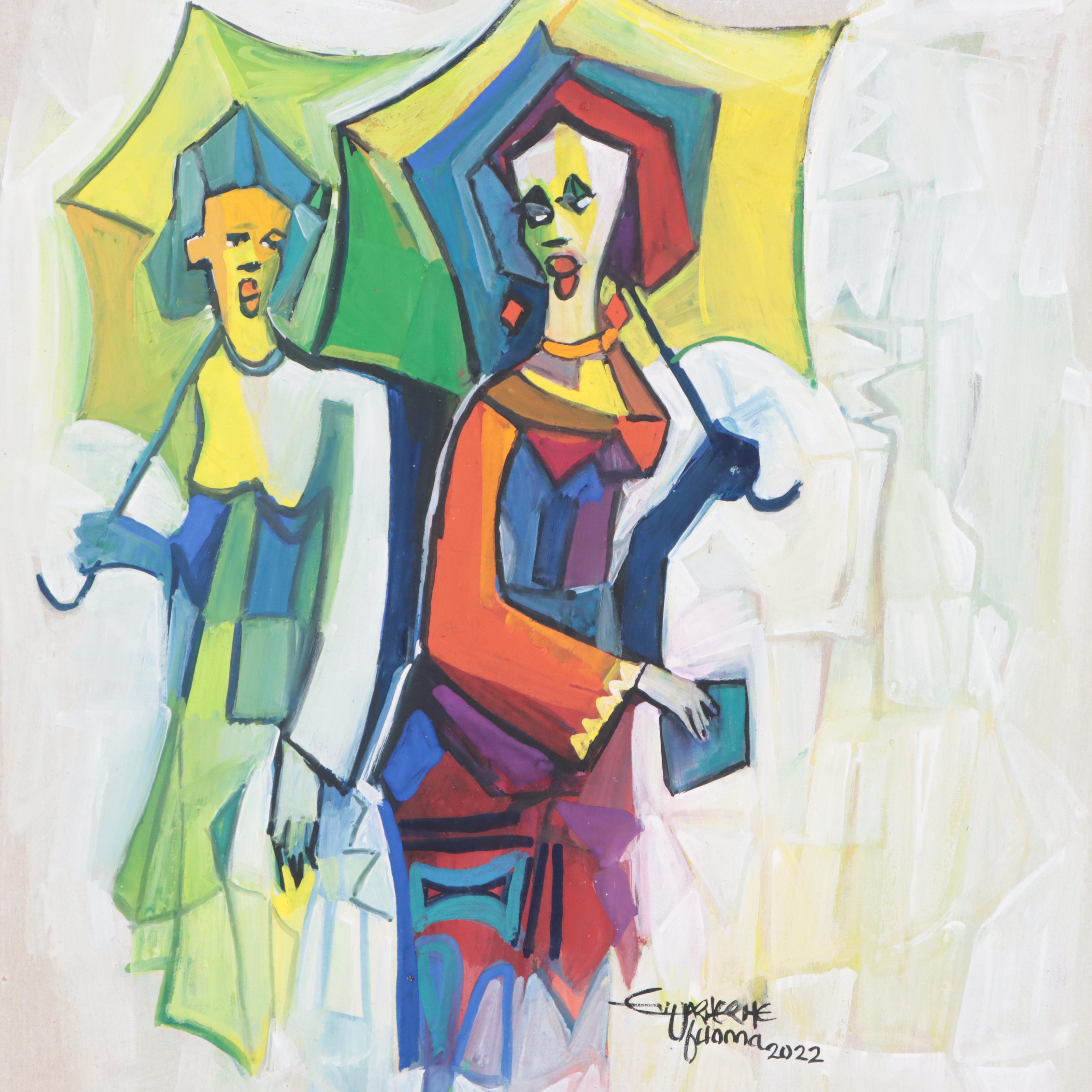 Ufuoma Evuarherher Acrylic Painting "Sunny Day," 2022