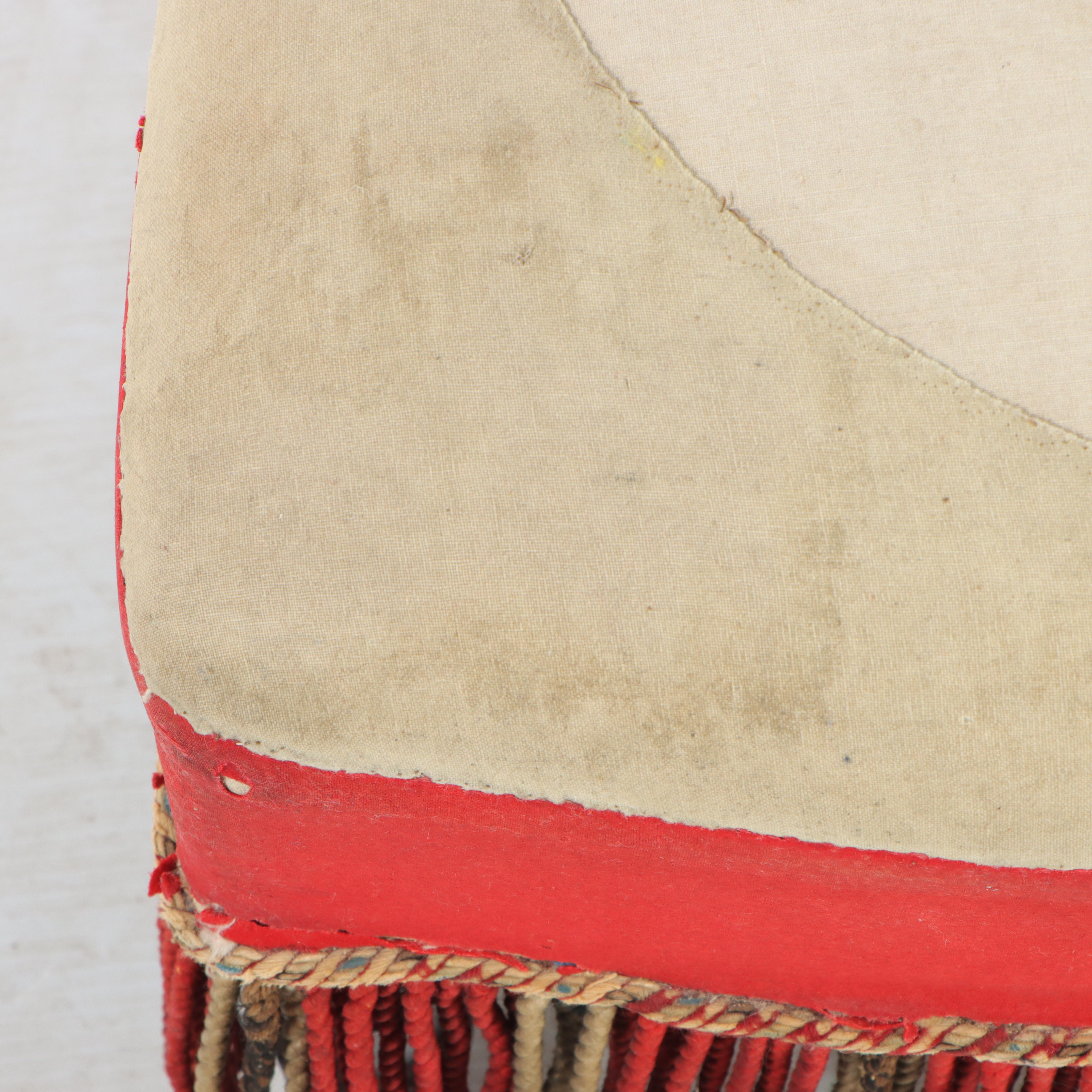 Napoleon III Ebonized Beech Low Chair, Mid to Late 19th Century