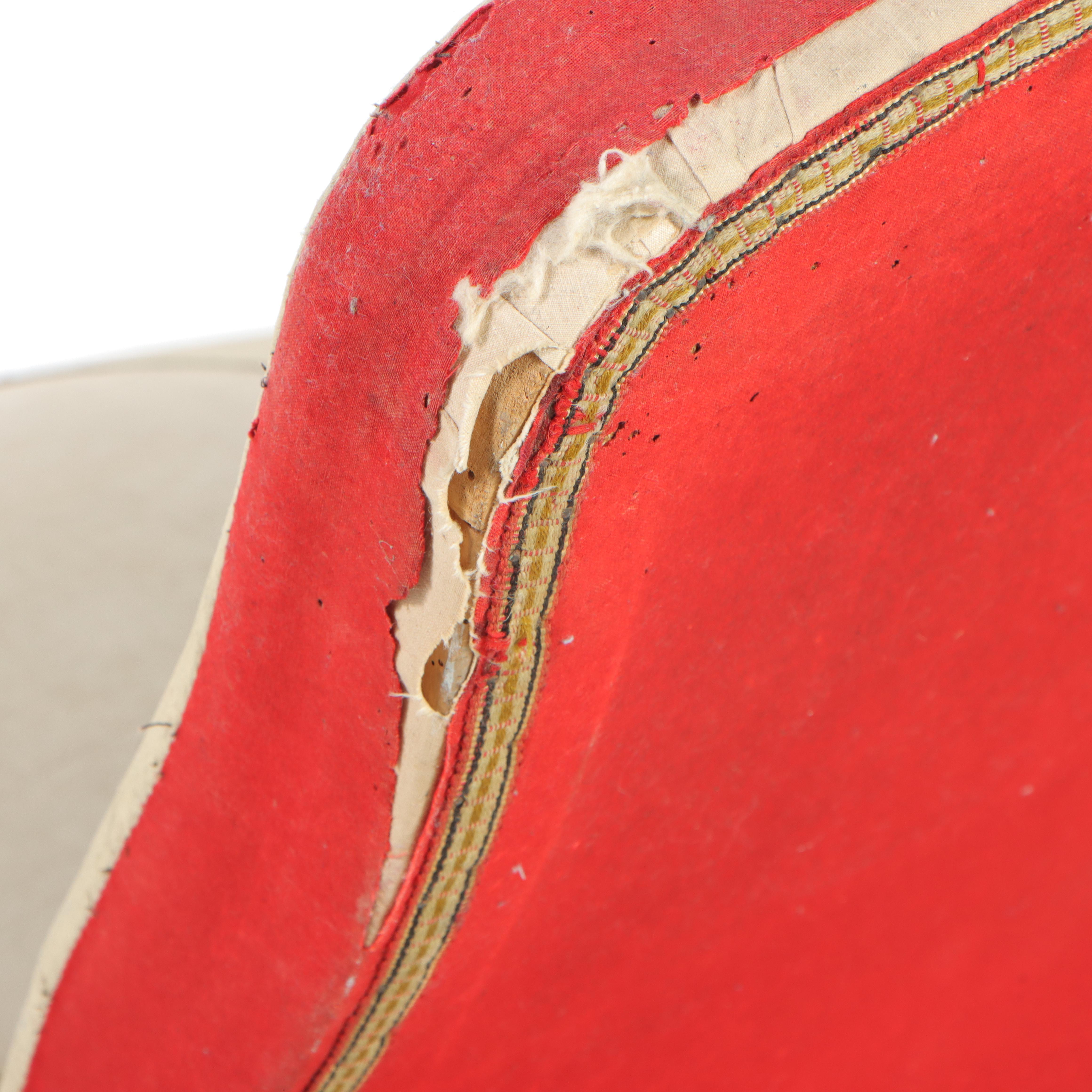 Napoleon III Ebonized Beech Low Chair, Mid to Late 19th Century