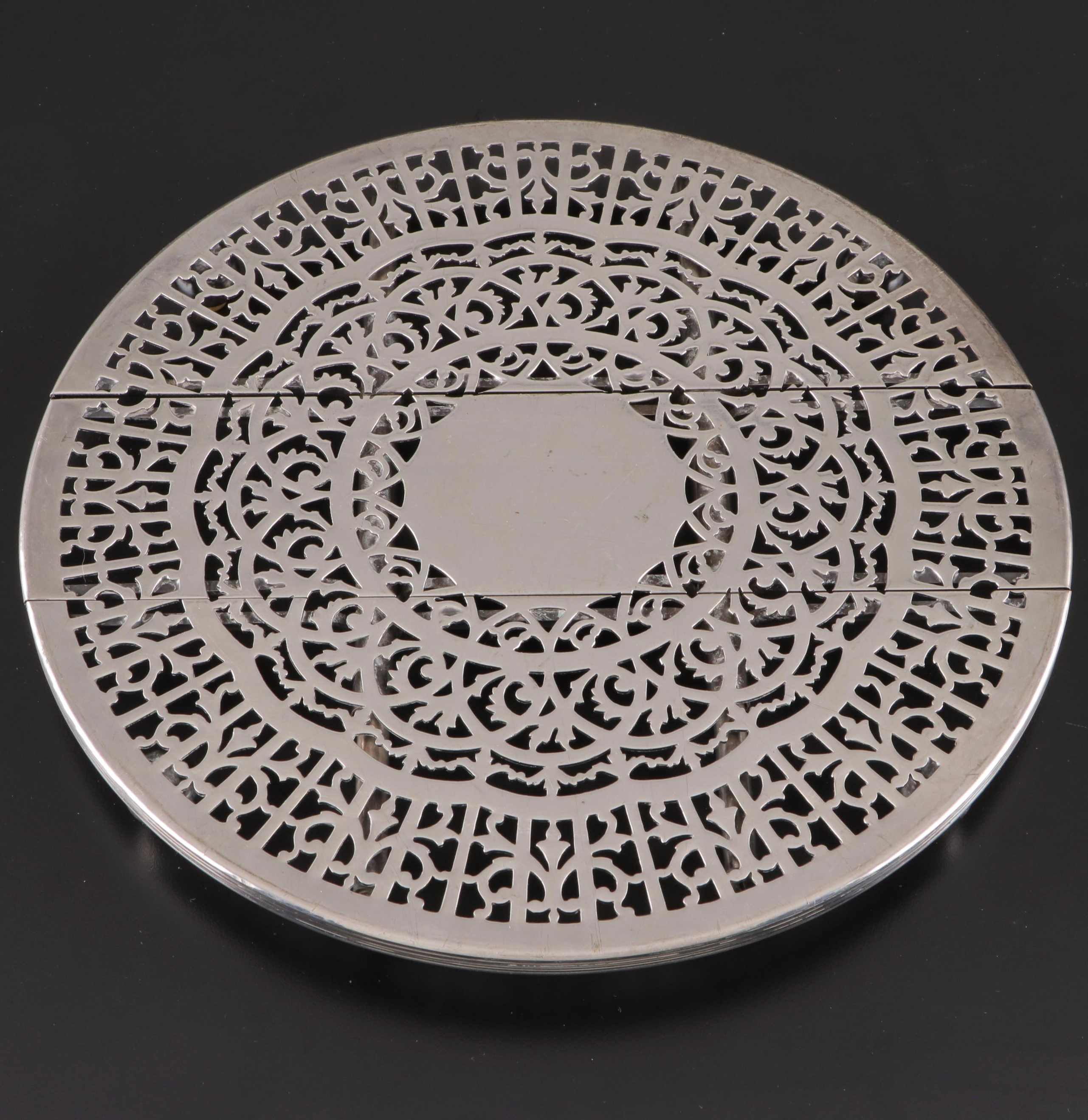 Homan Mfg. Co. and Other Silver Plate Trays and Table Accessories