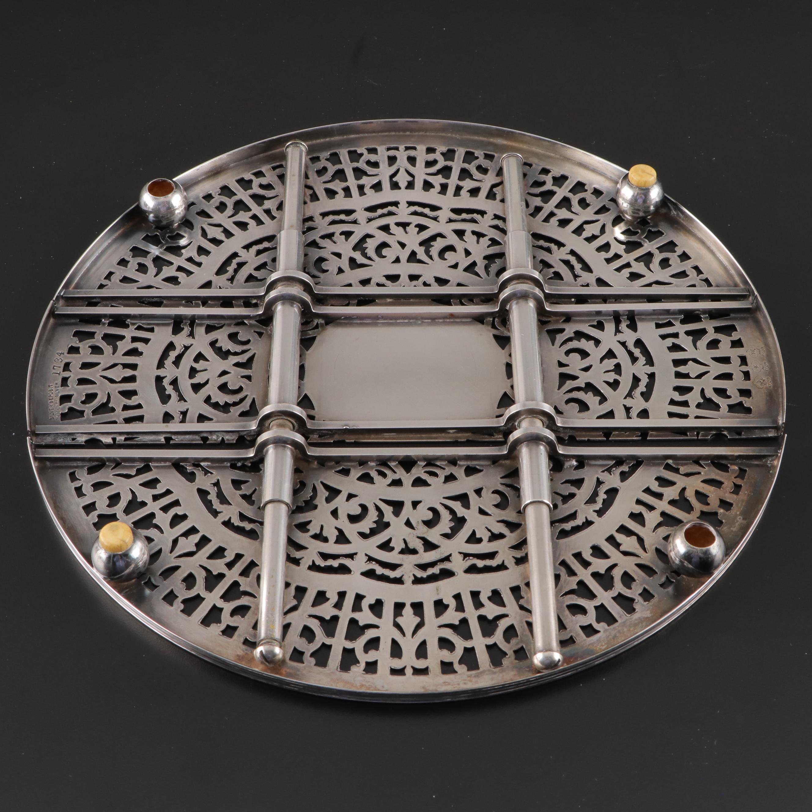 Homan Mfg. Co. and Other Silver Plate Trays and Table Accessories