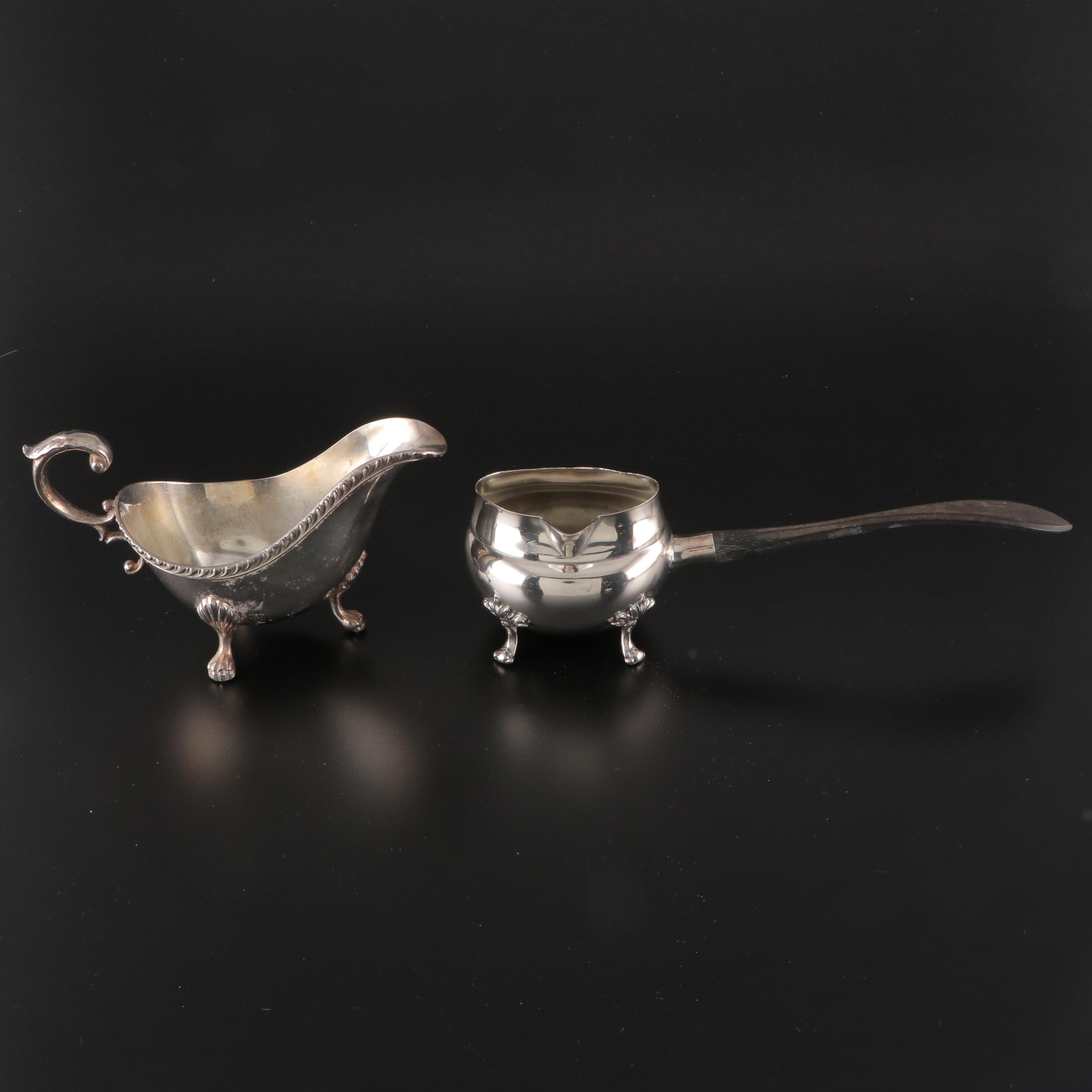 Homan Mfg. Co. and Other Silver Plate Trays and Table Accessories