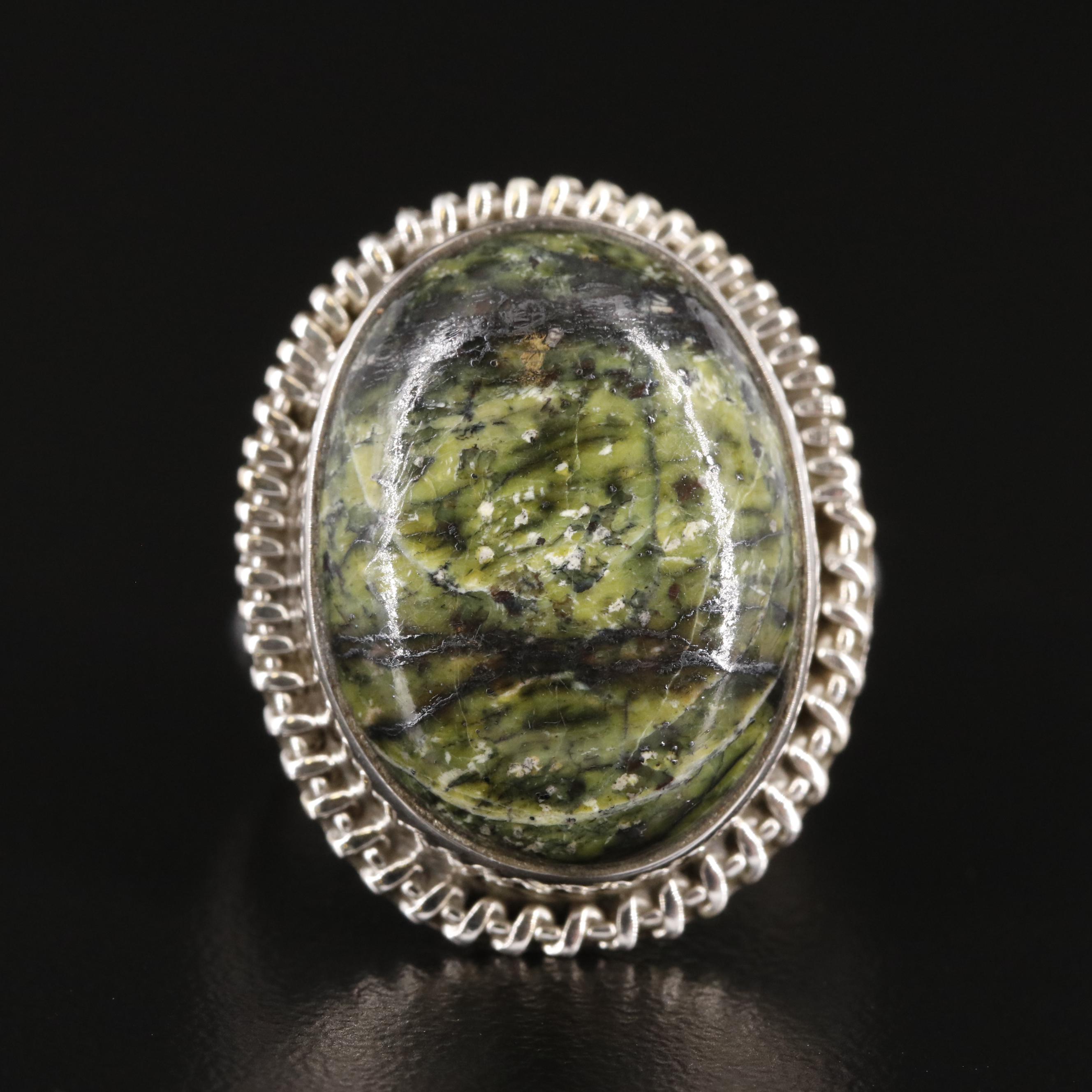 Sterling Jasper Ring