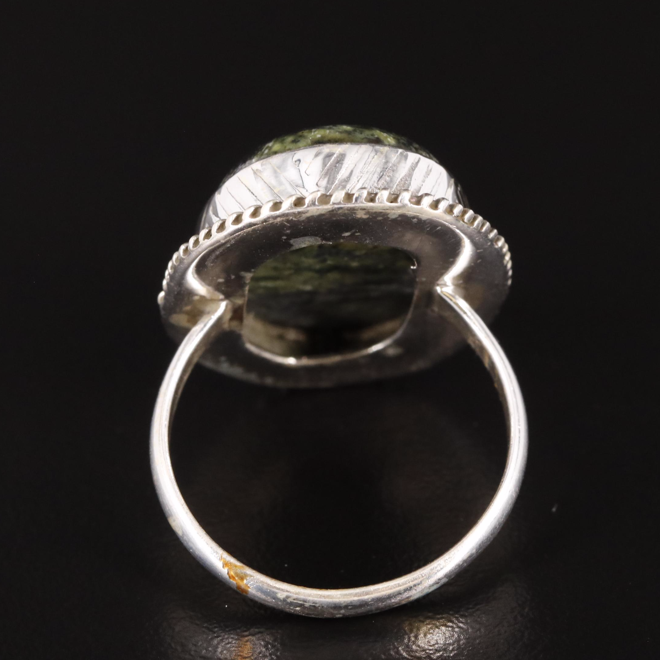 Sterling Jasper Ring