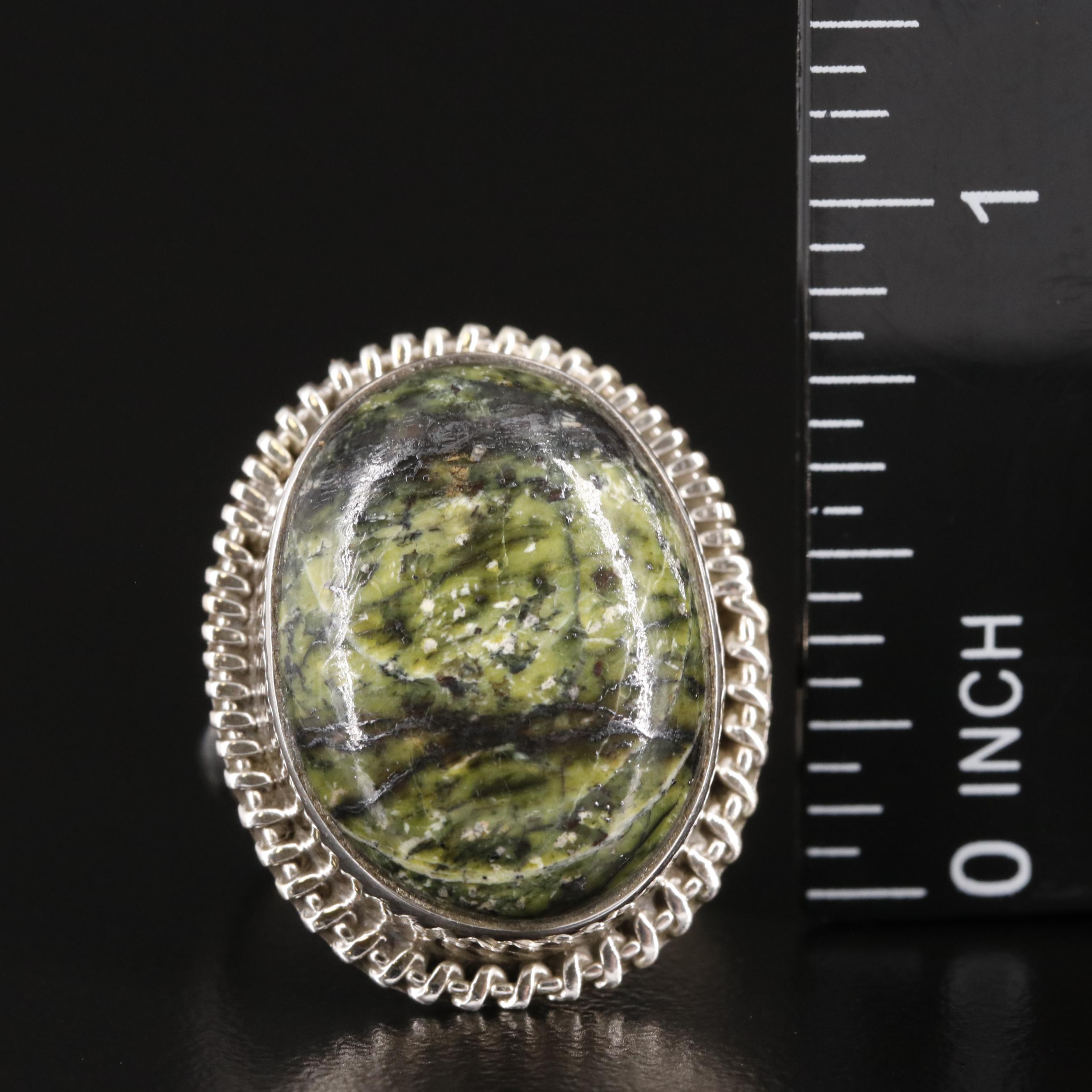 Sterling Jasper Ring