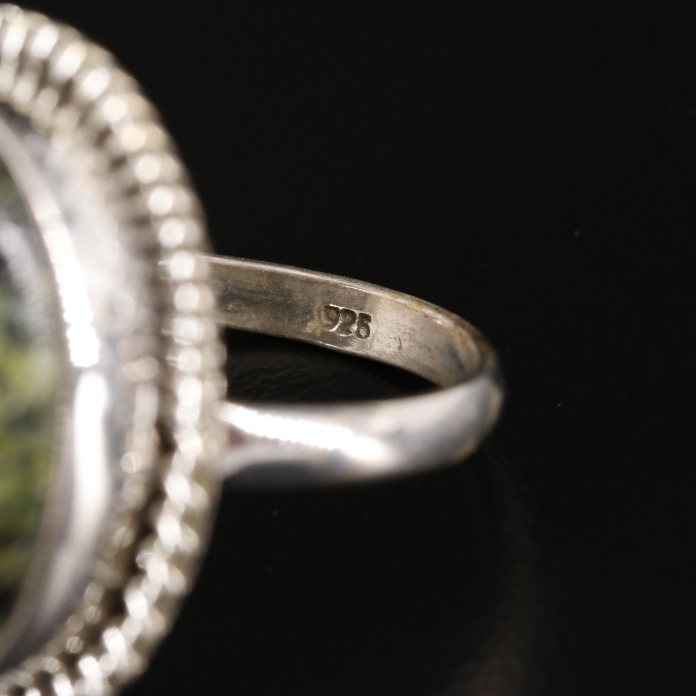 Sterling Jasper Ring