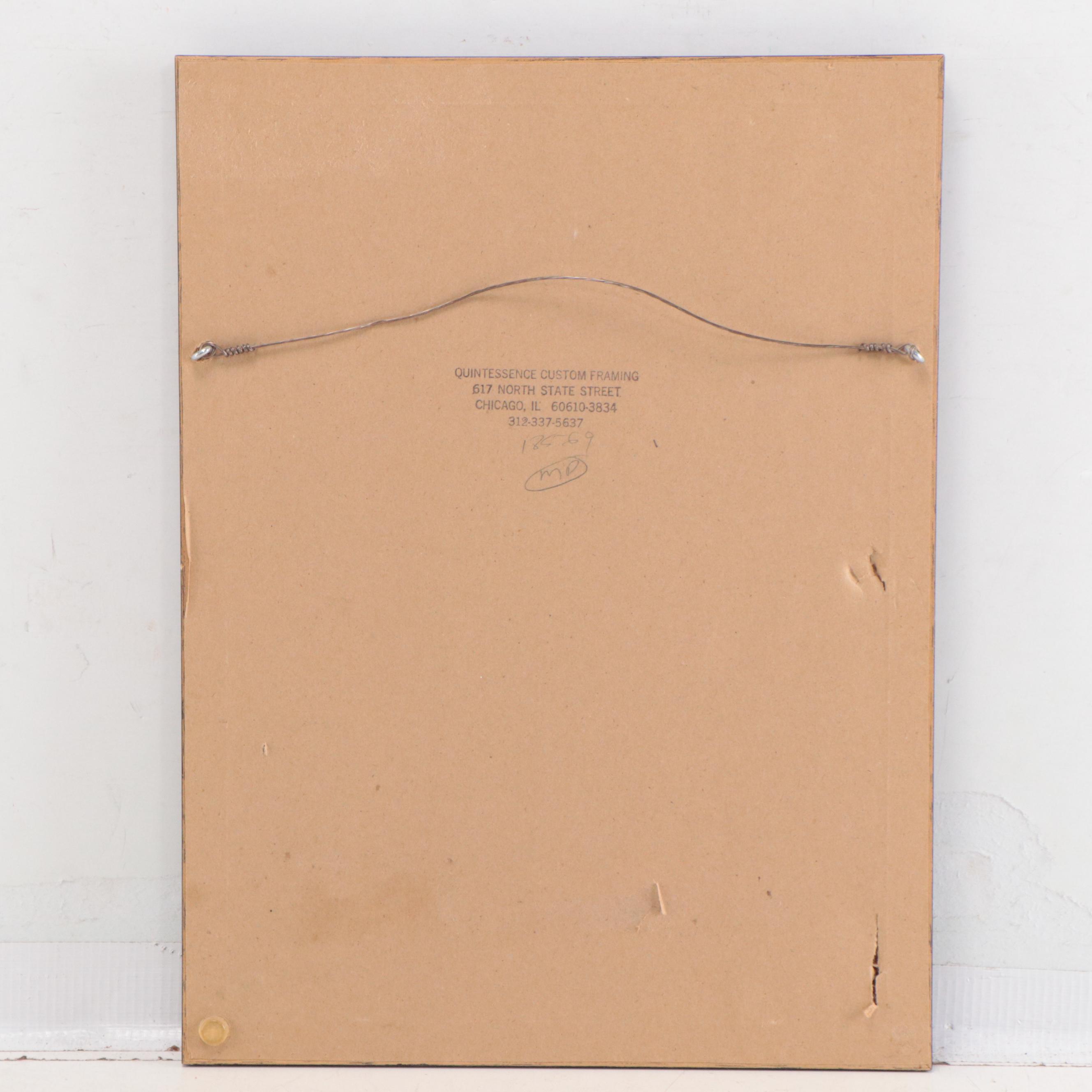 Paris Cityscape Etching After Aimé Edmond Dallemagne