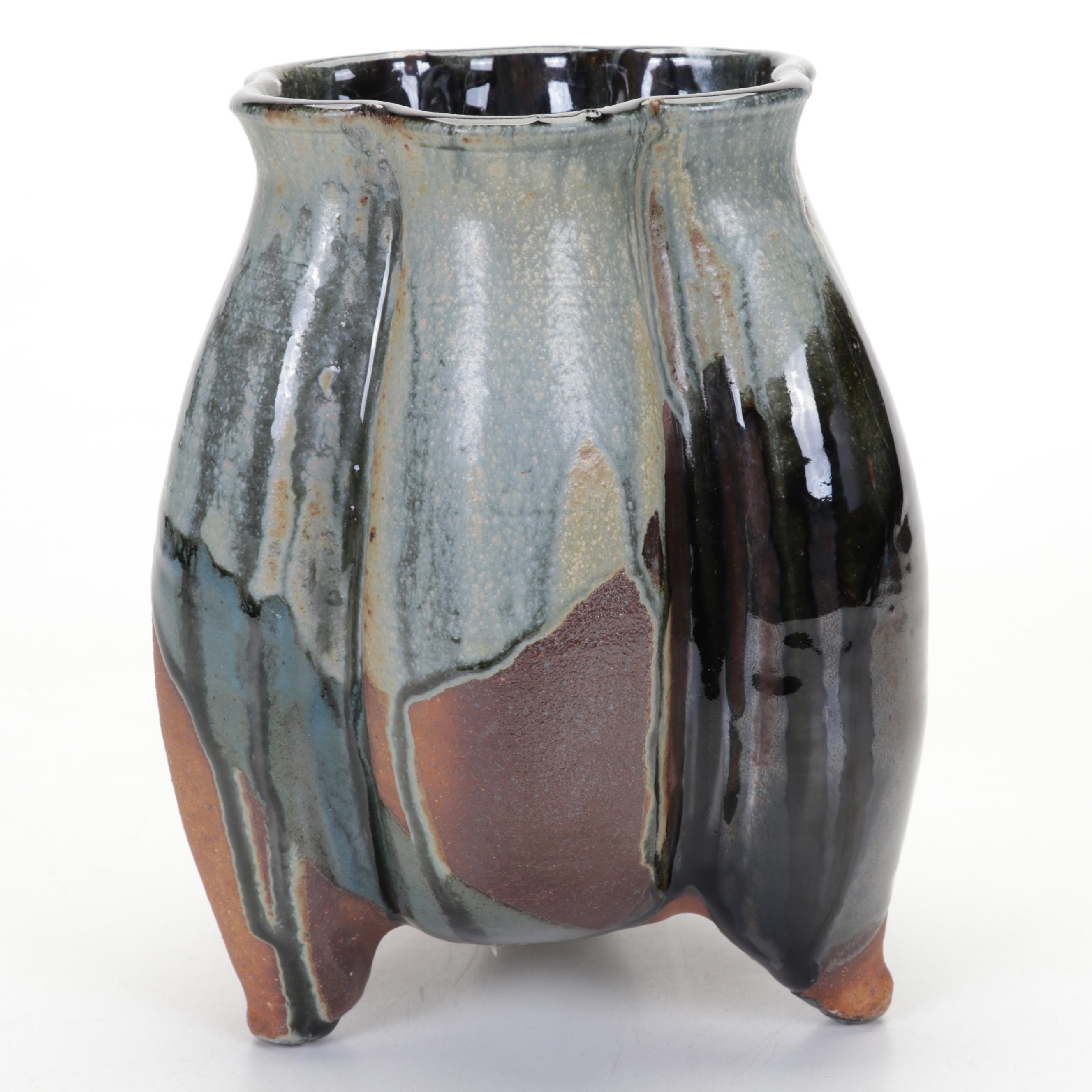 Christian Ottaway for Ottaway Clay Studio Tripod Jar, 2000s