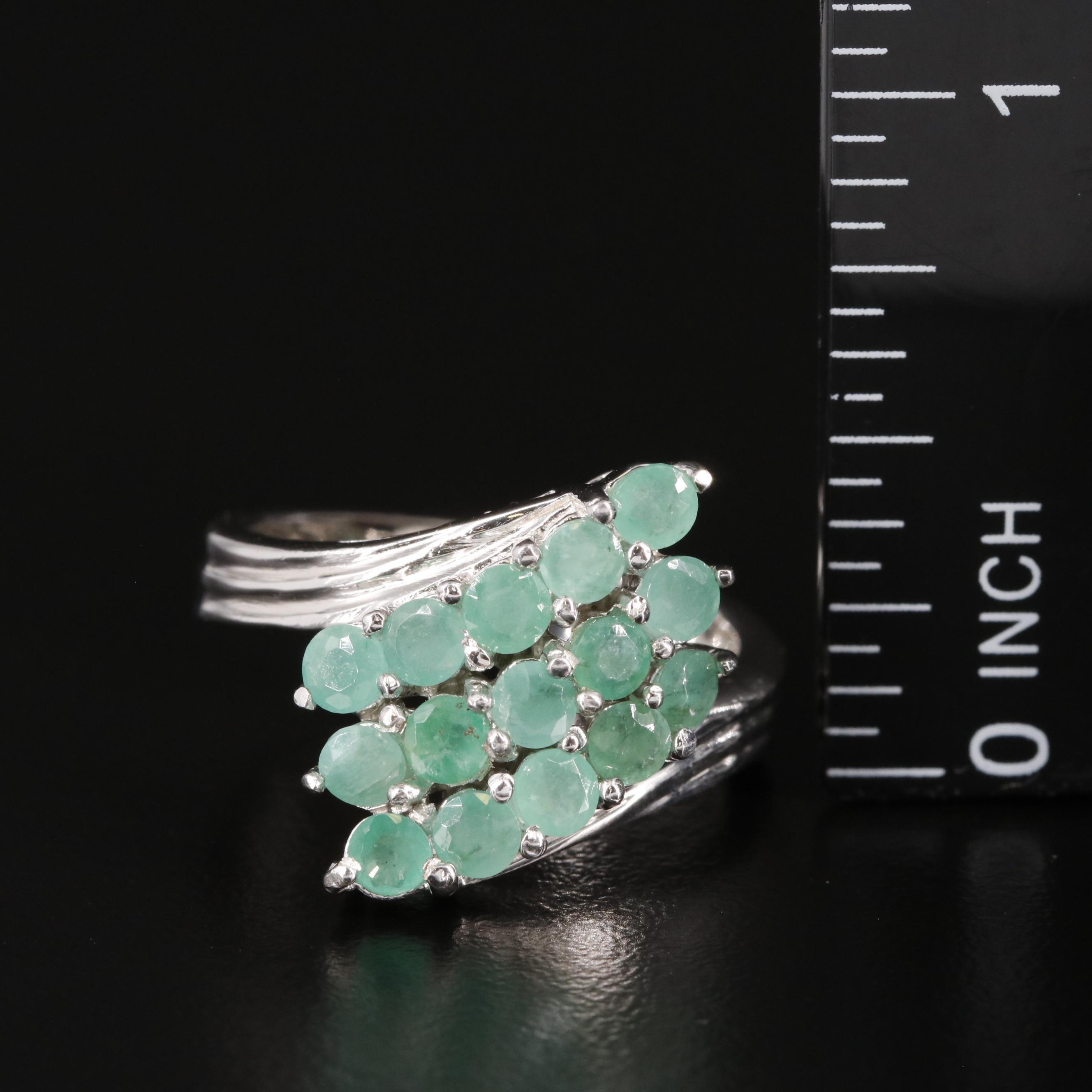 Sterling Emerald Ring