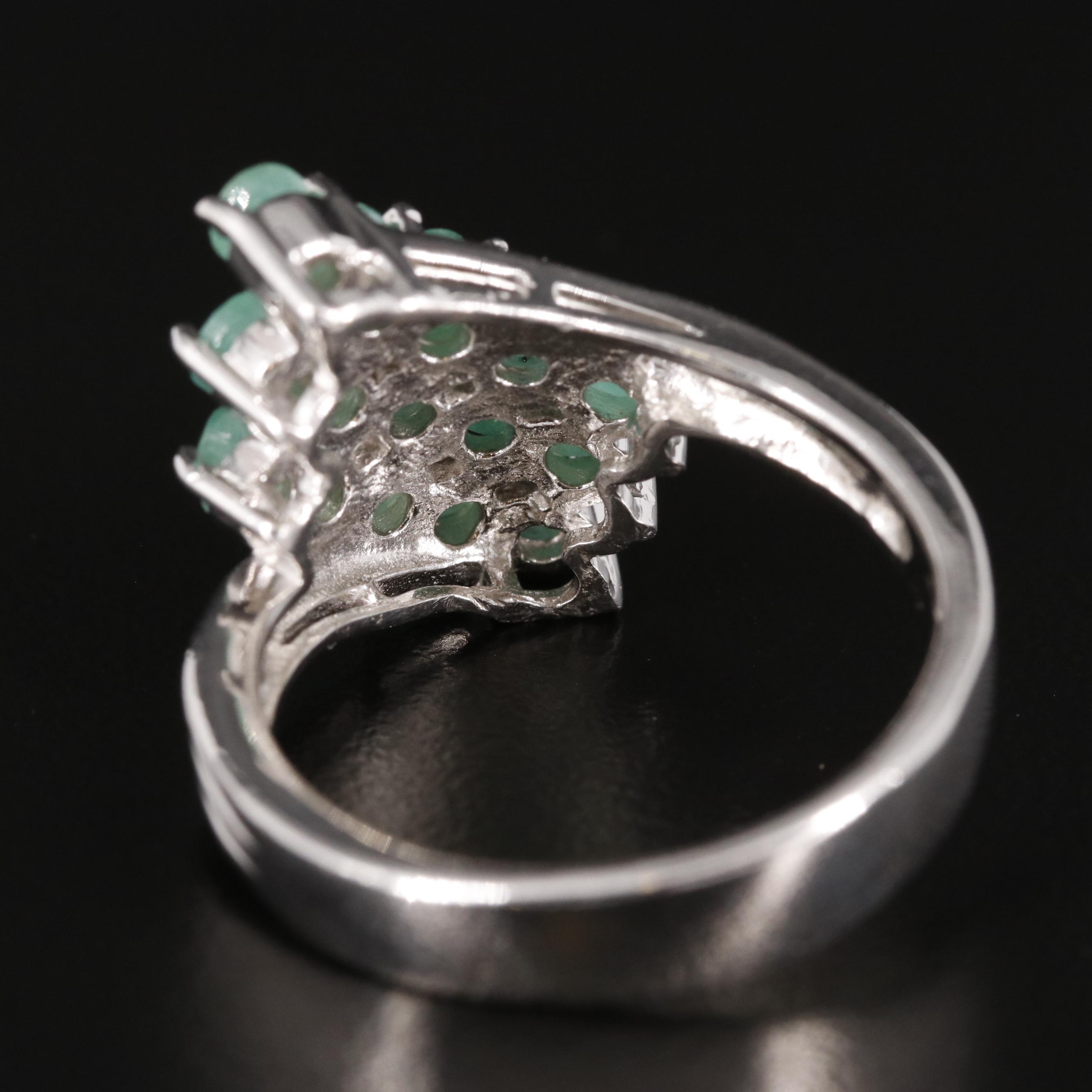 Sterling Emerald Ring