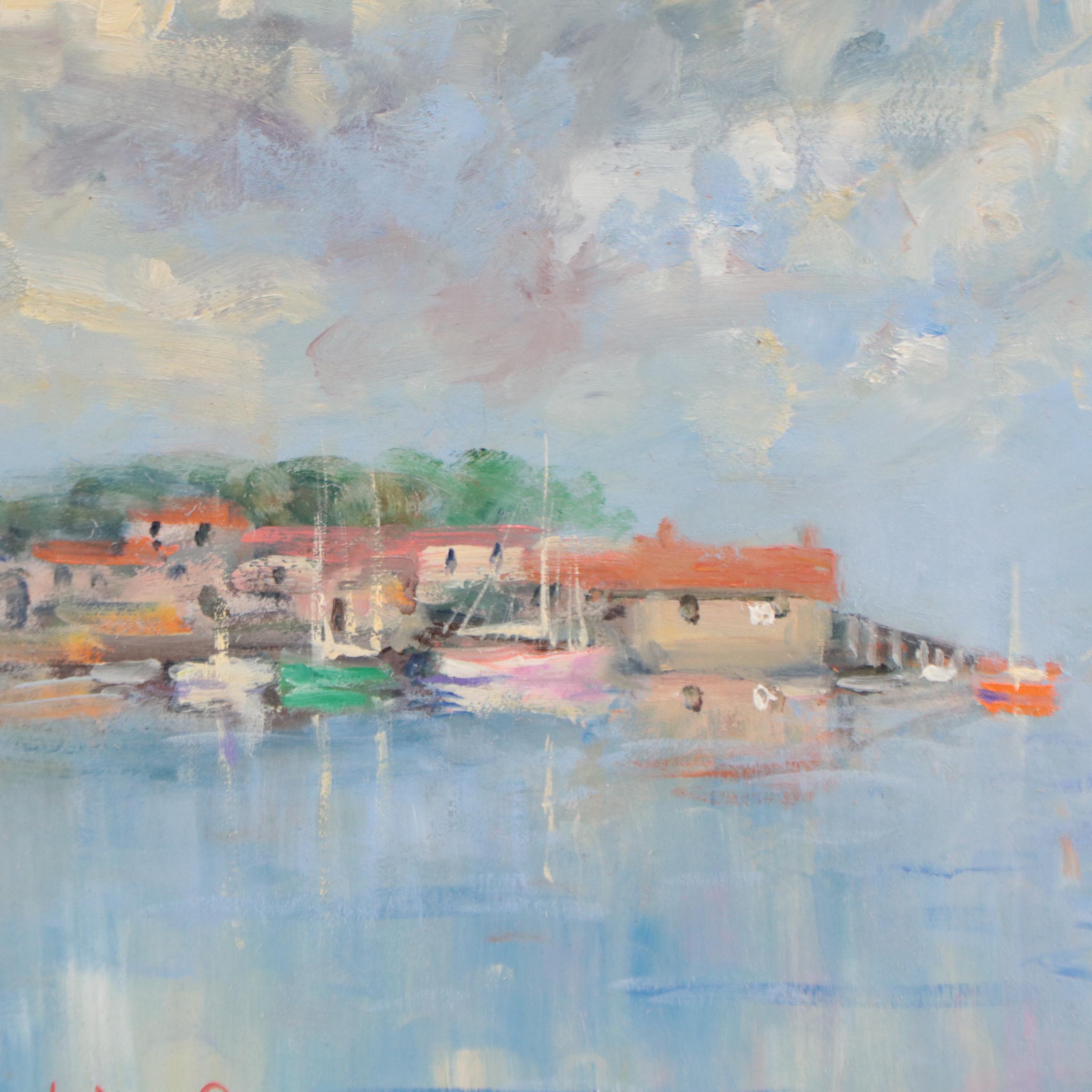 Nino Pippa Oil Painting "Provence - The Old Windmill on the Rhone," 2018