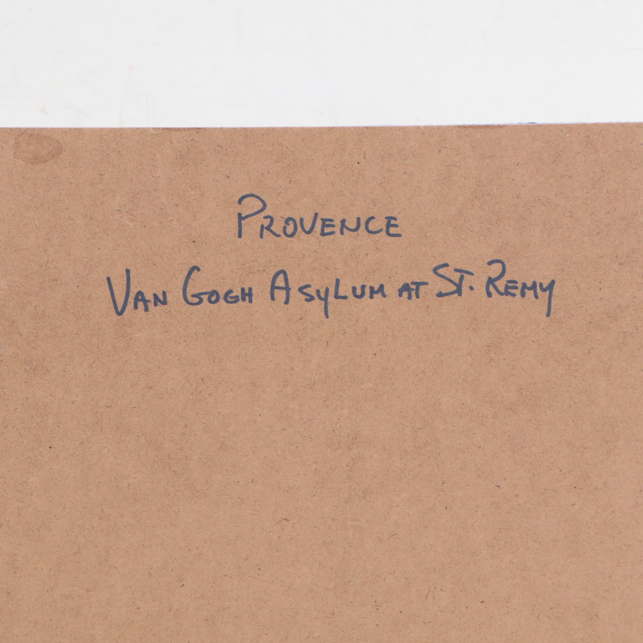 Nino Pippa Oil Painting "Provence - Van Gogh Asylum at St. Remy," 2018