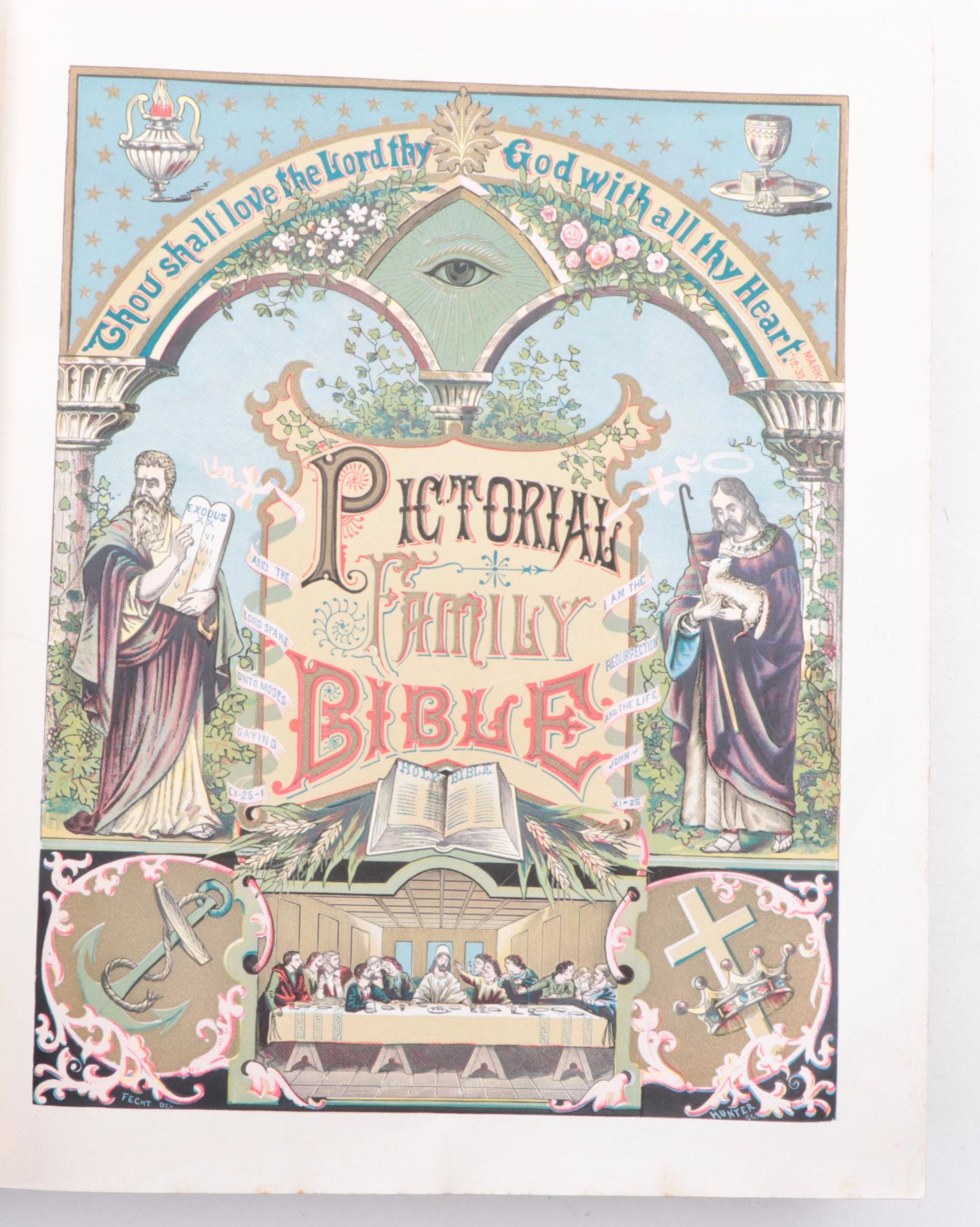 Self-Pronouncing Pictorial Family Holy Bible with Marginal References