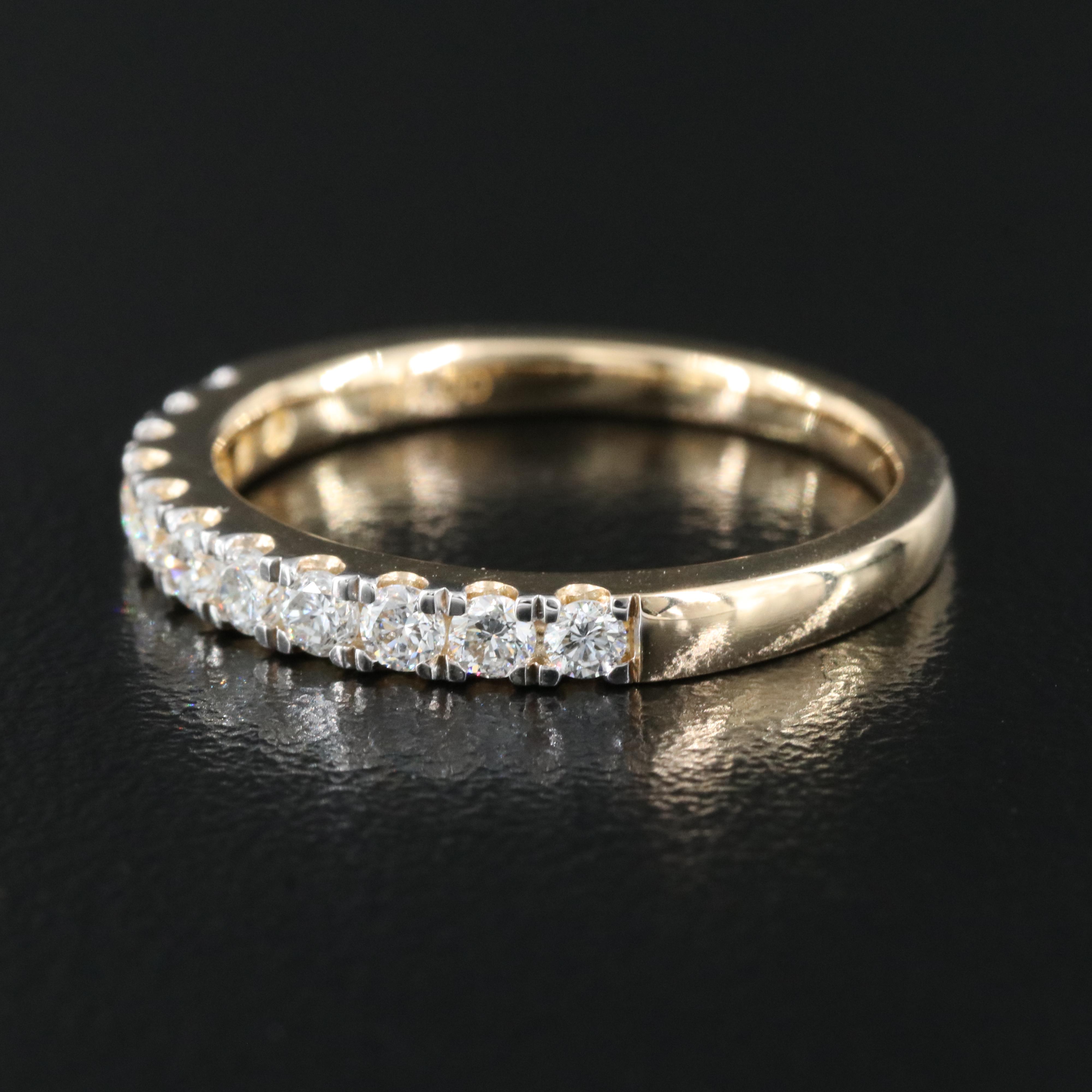 14K 0.50 CTW Lab Grown Diamond Ring with IGI Online Report