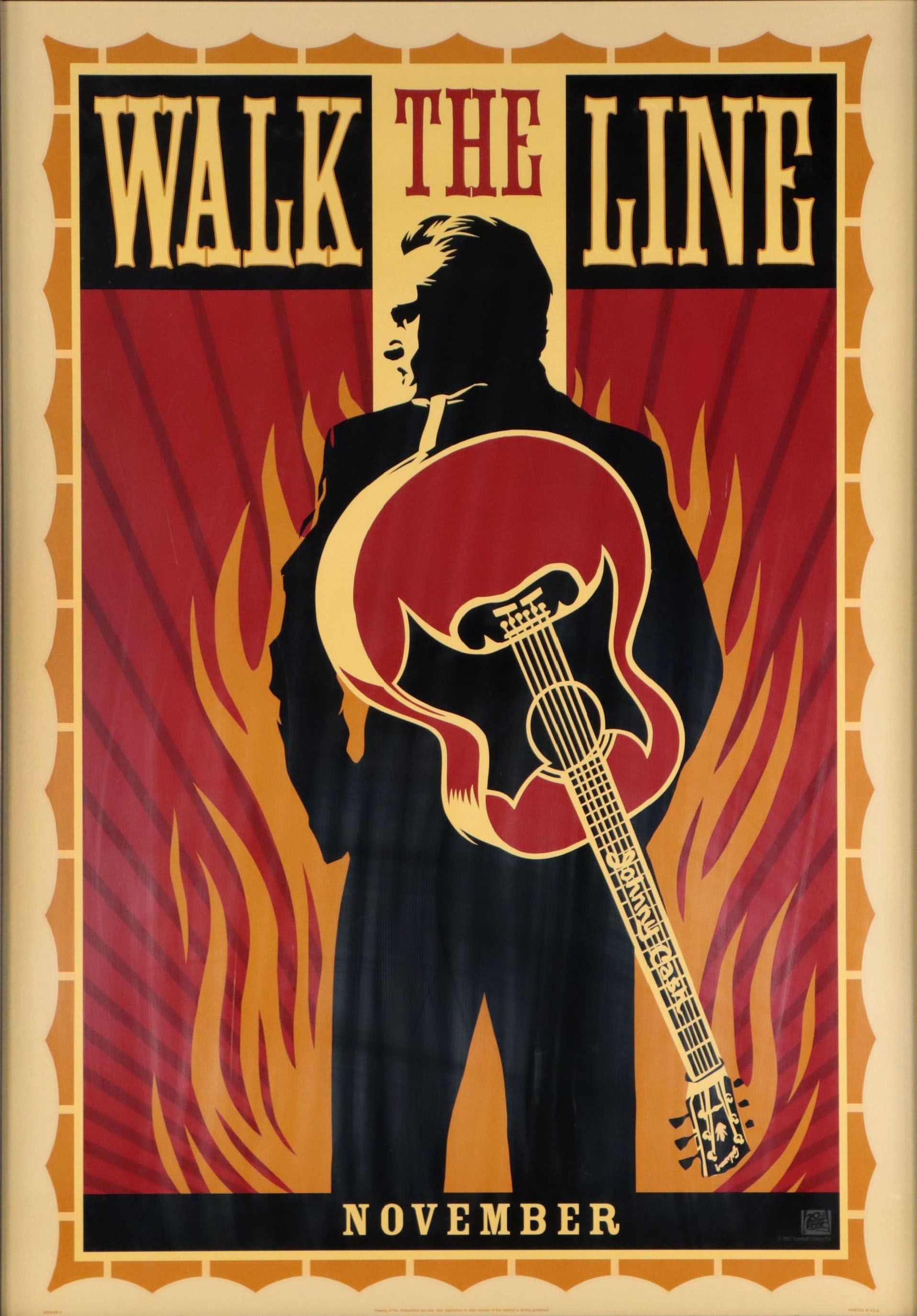 "Walk the Line" Movie Promo Poster After Shepard Fairey, 2005