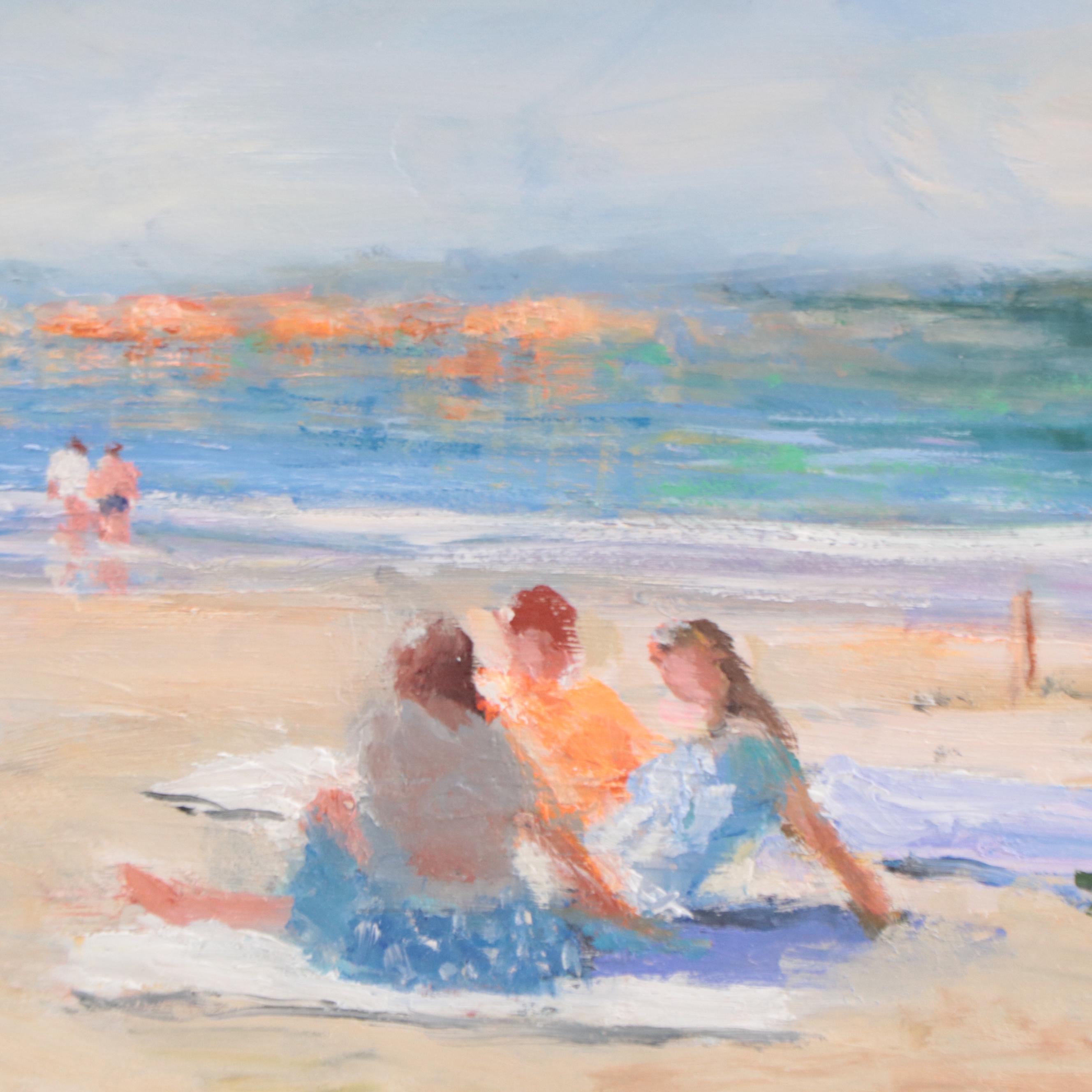 Nino Pippa Oil Painting "South Carolina - Easter Sunday at the Beach," 2018