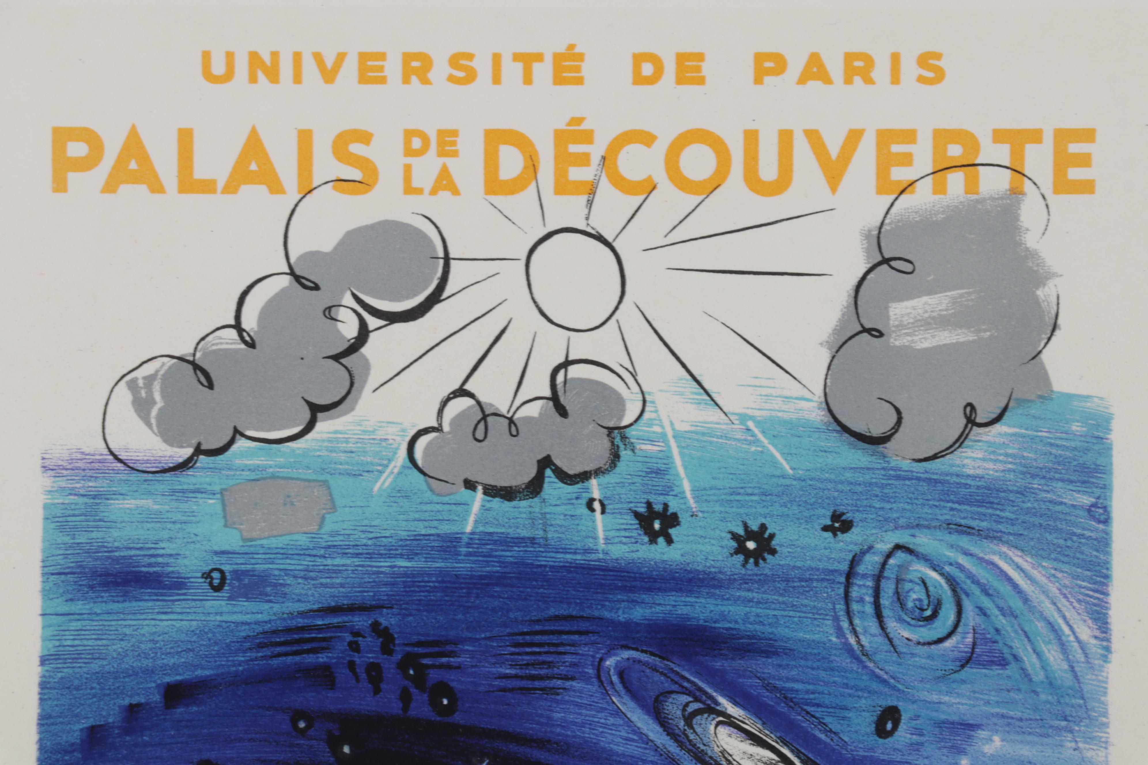 Color Lithograph After Raoul Dufy "Planetarium" From "Art in Posters," 1959