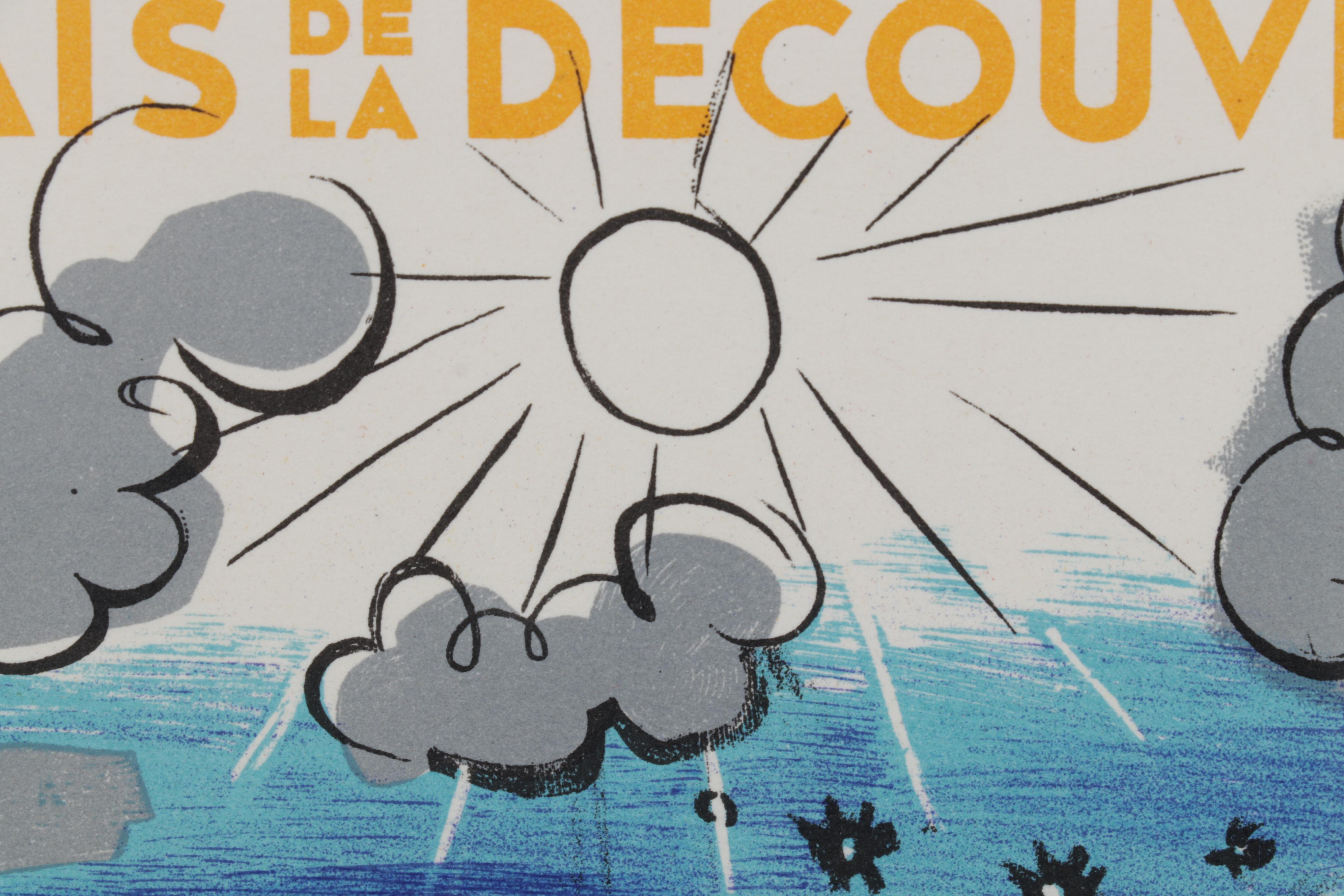 Color Lithograph After Raoul Dufy "Planetarium" From "Art in Posters," 1959