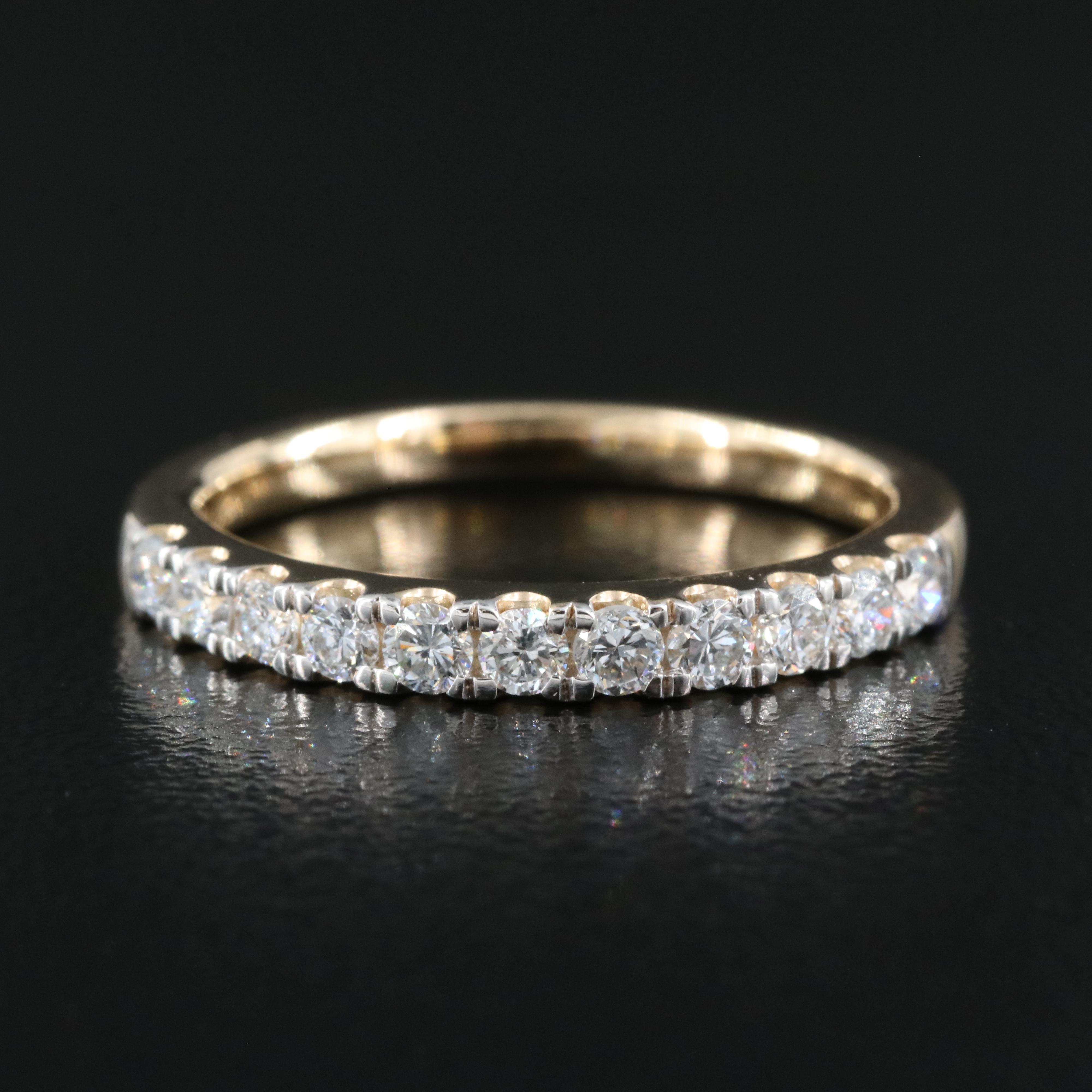 14K 0.50 CTW Lab Grown Diamond Ring with IGI Online Report