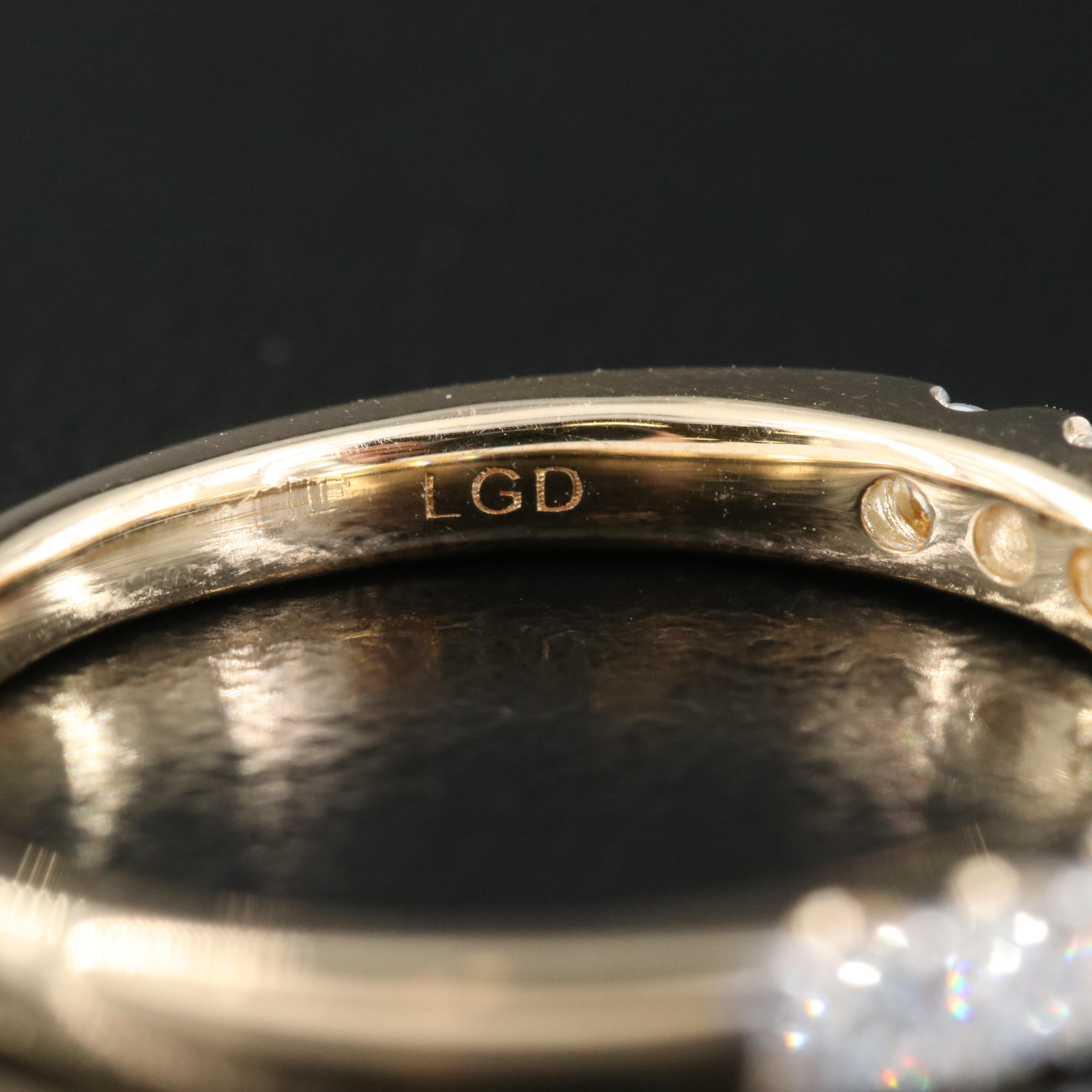 14K 0.50 CTW Lab Grown Diamond Ring with IGI Online Report