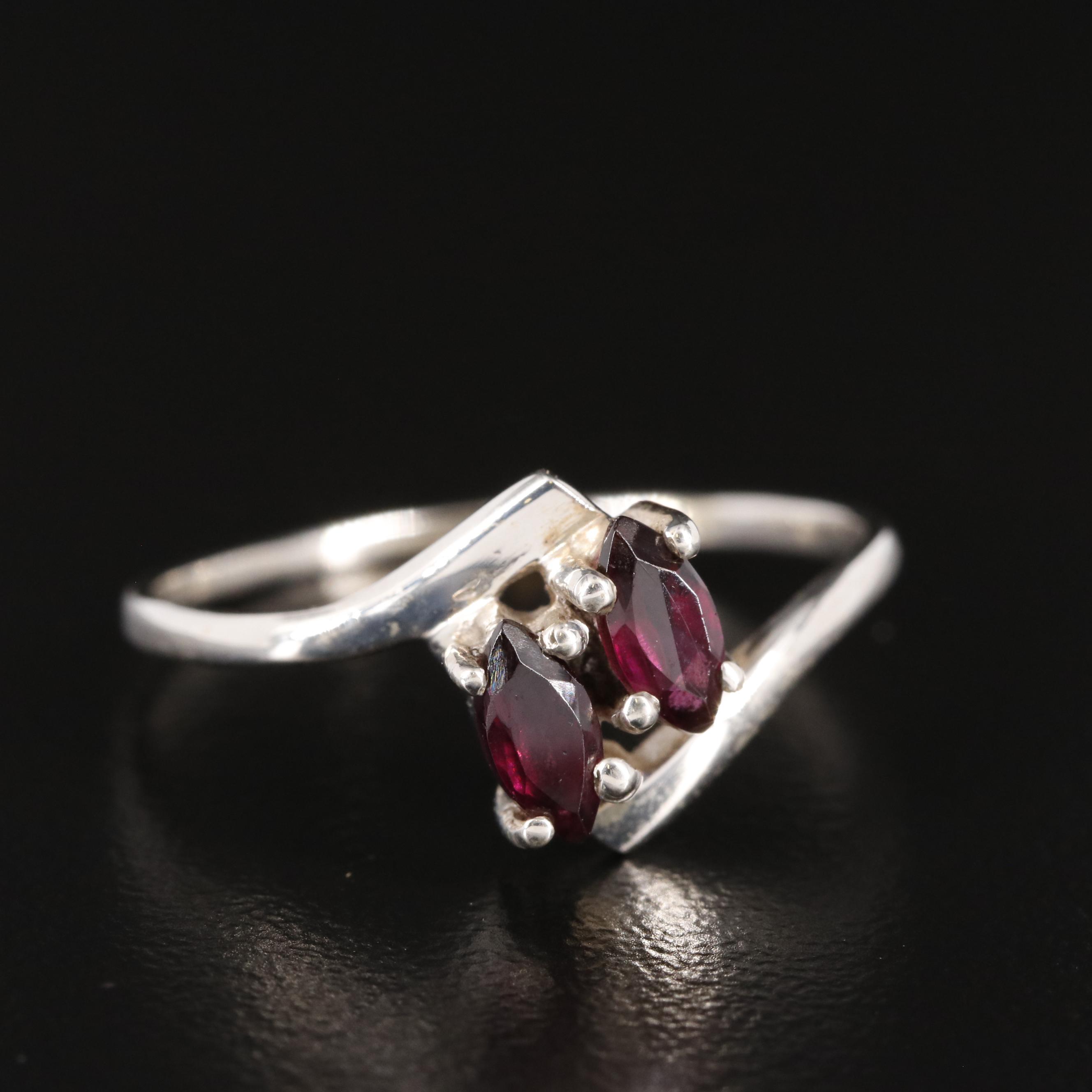 Sterling Garnet Ring
