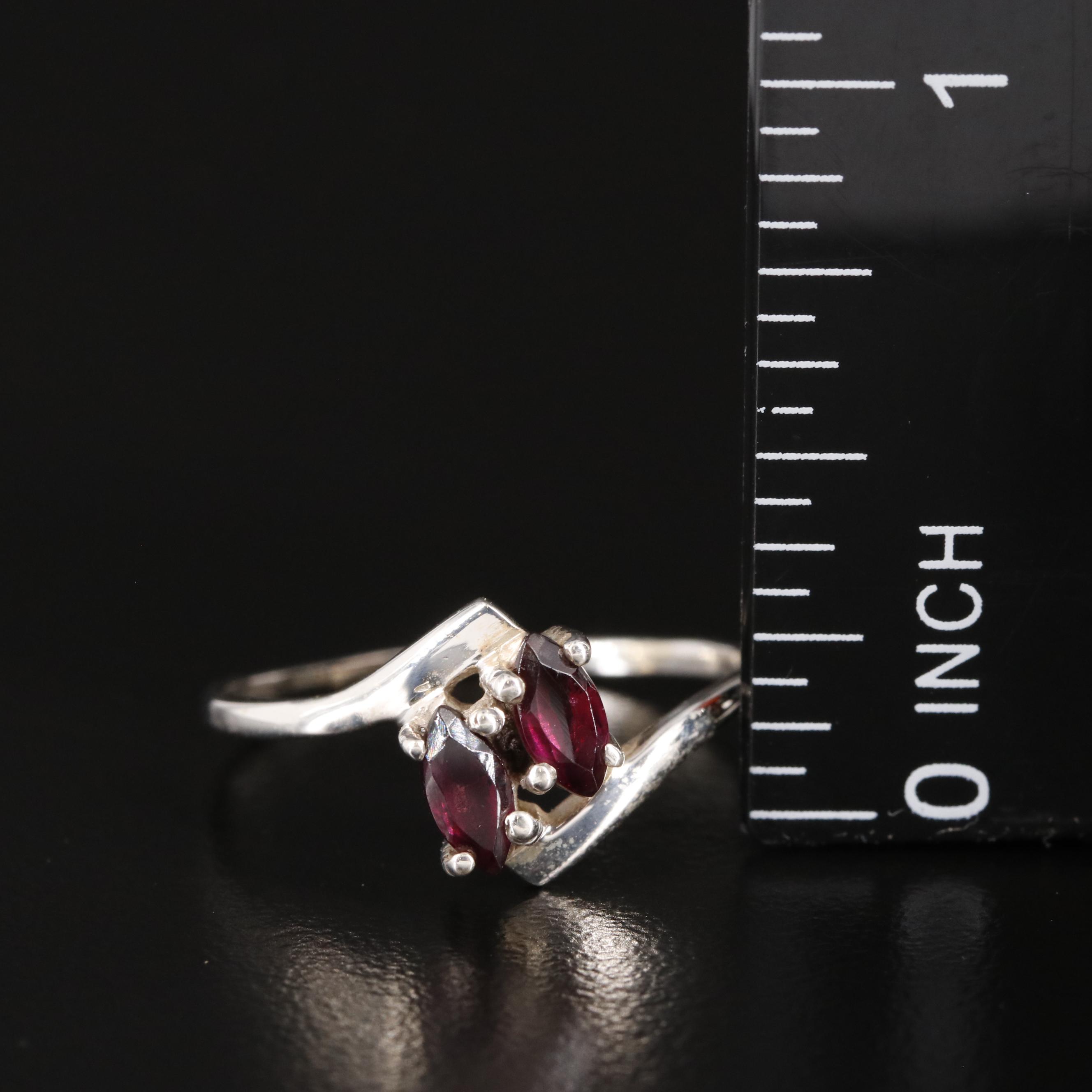 Sterling Garnet Ring