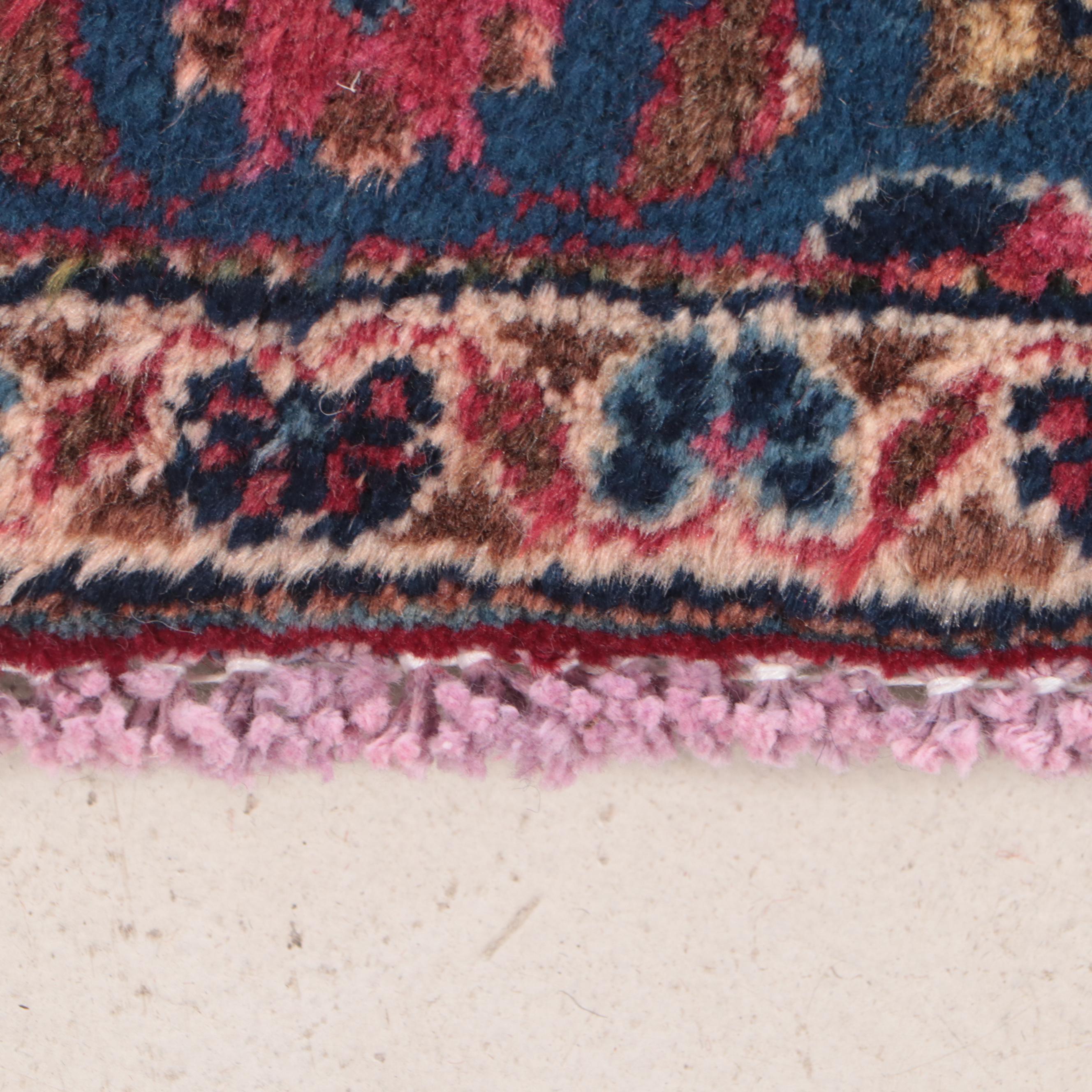 9'6 x 12'11 Hand-Knotted Persian Kashan Room Sized Rug