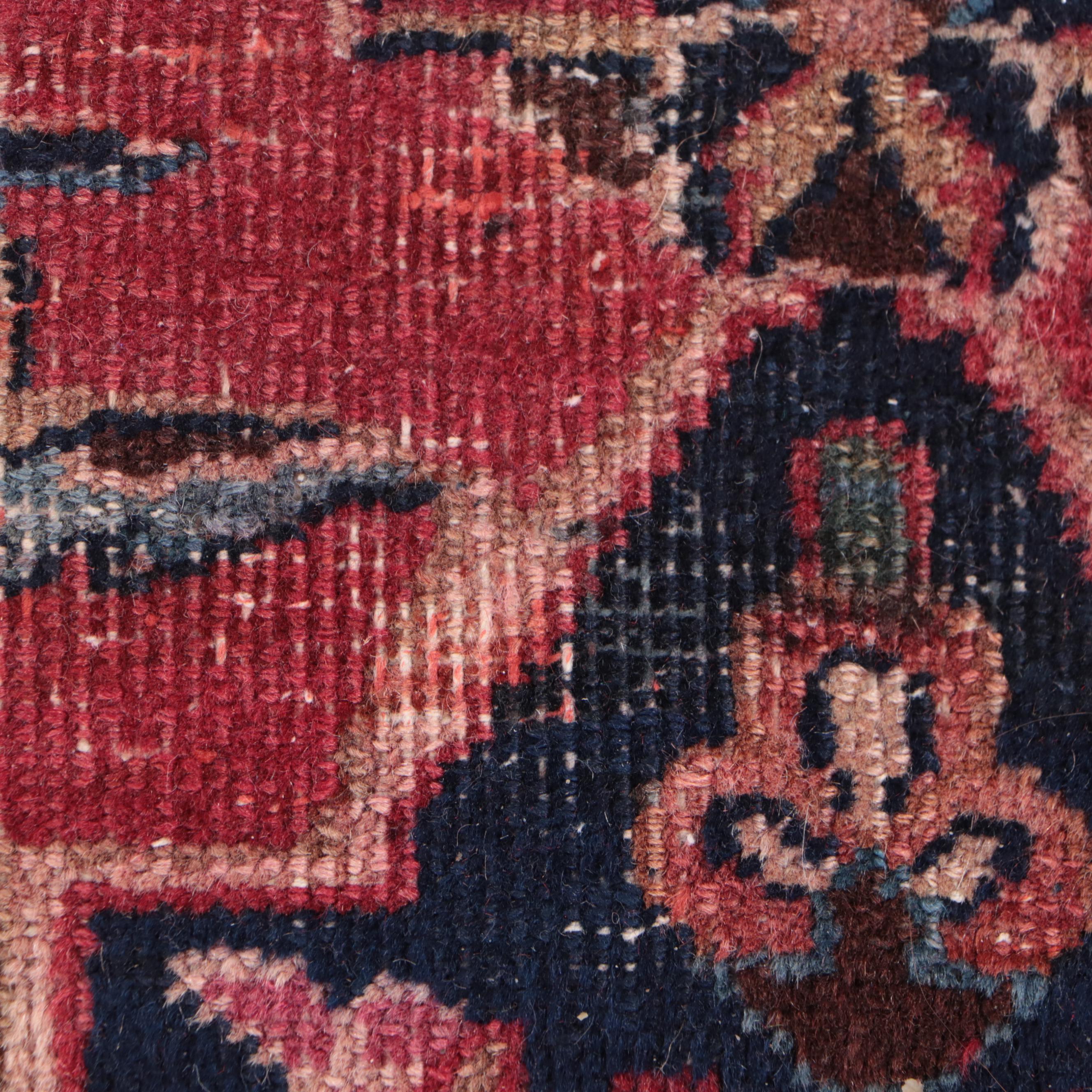 9'6 x 12'11 Hand-Knotted Persian Kashan Room Sized Rug