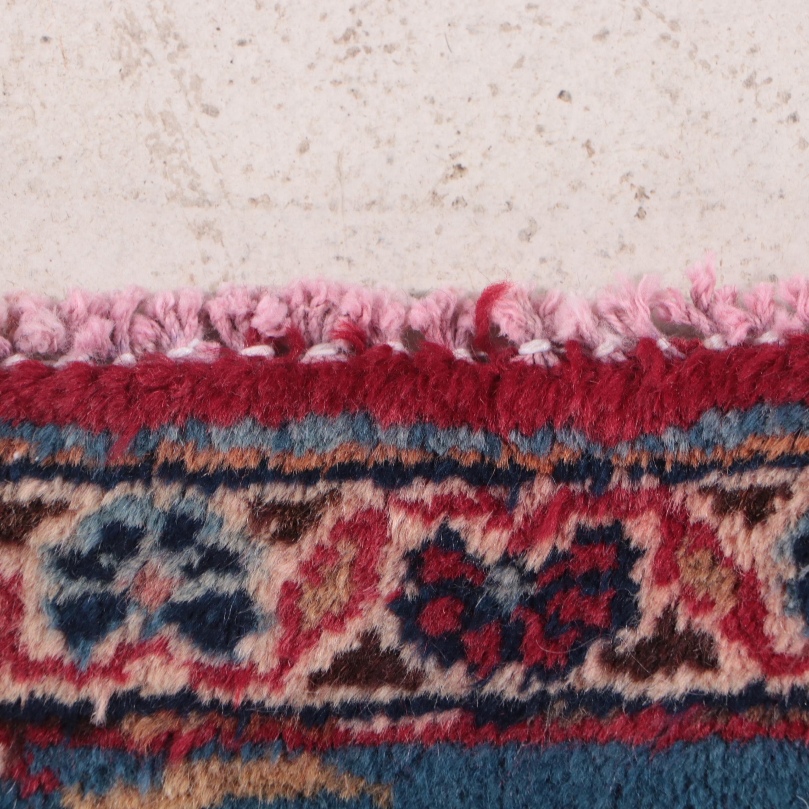 9'6 x 12'11 Hand-Knotted Persian Kashan Room Sized Rug