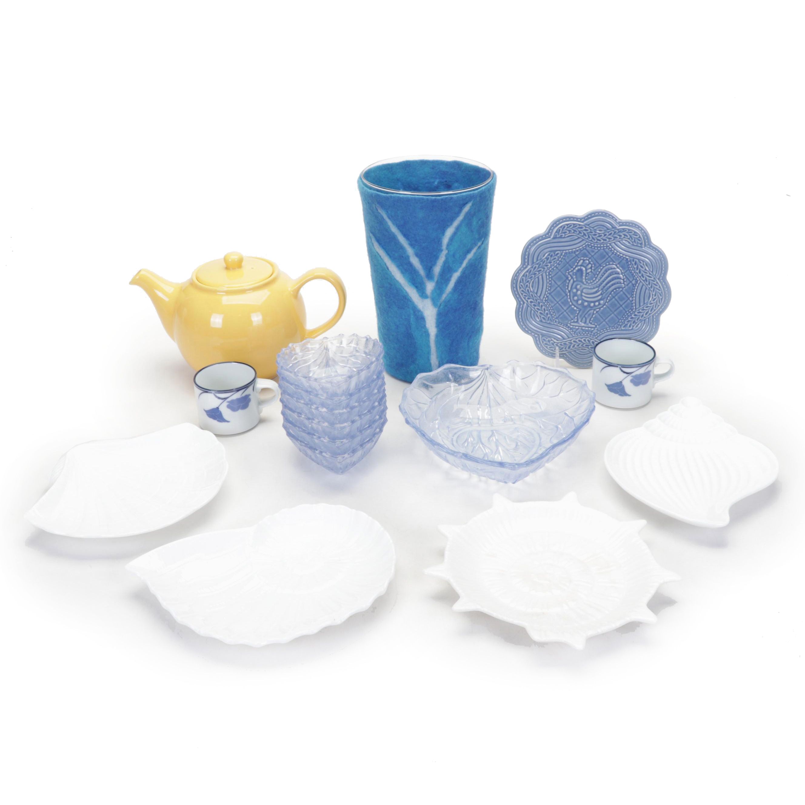 Jan Heppner-McConathy Hand-Felted Tree Vase, Longaberger Trivet, and More