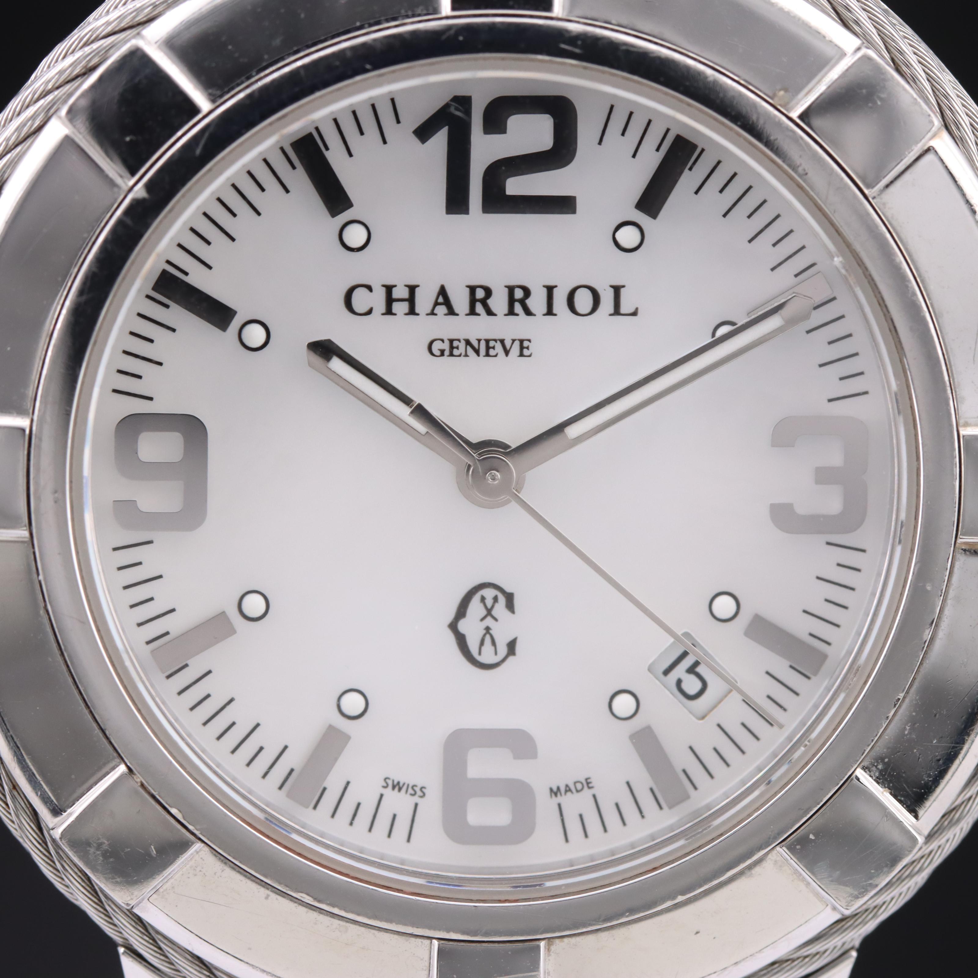 Charriol Celtic Mother-of-Pearl Dial Watch with Date