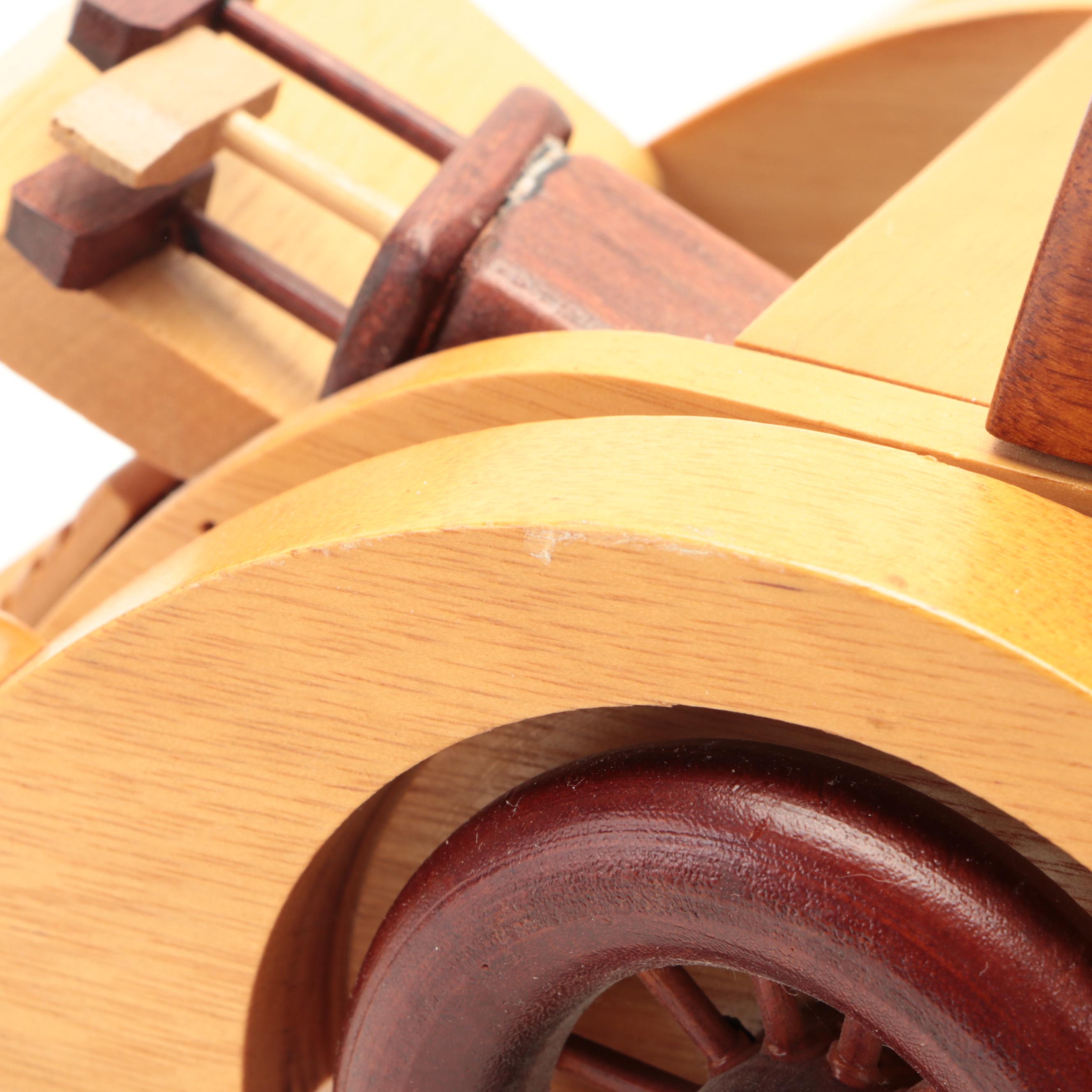 Auburn Speedster and Model T Style Carved Wooden Cars