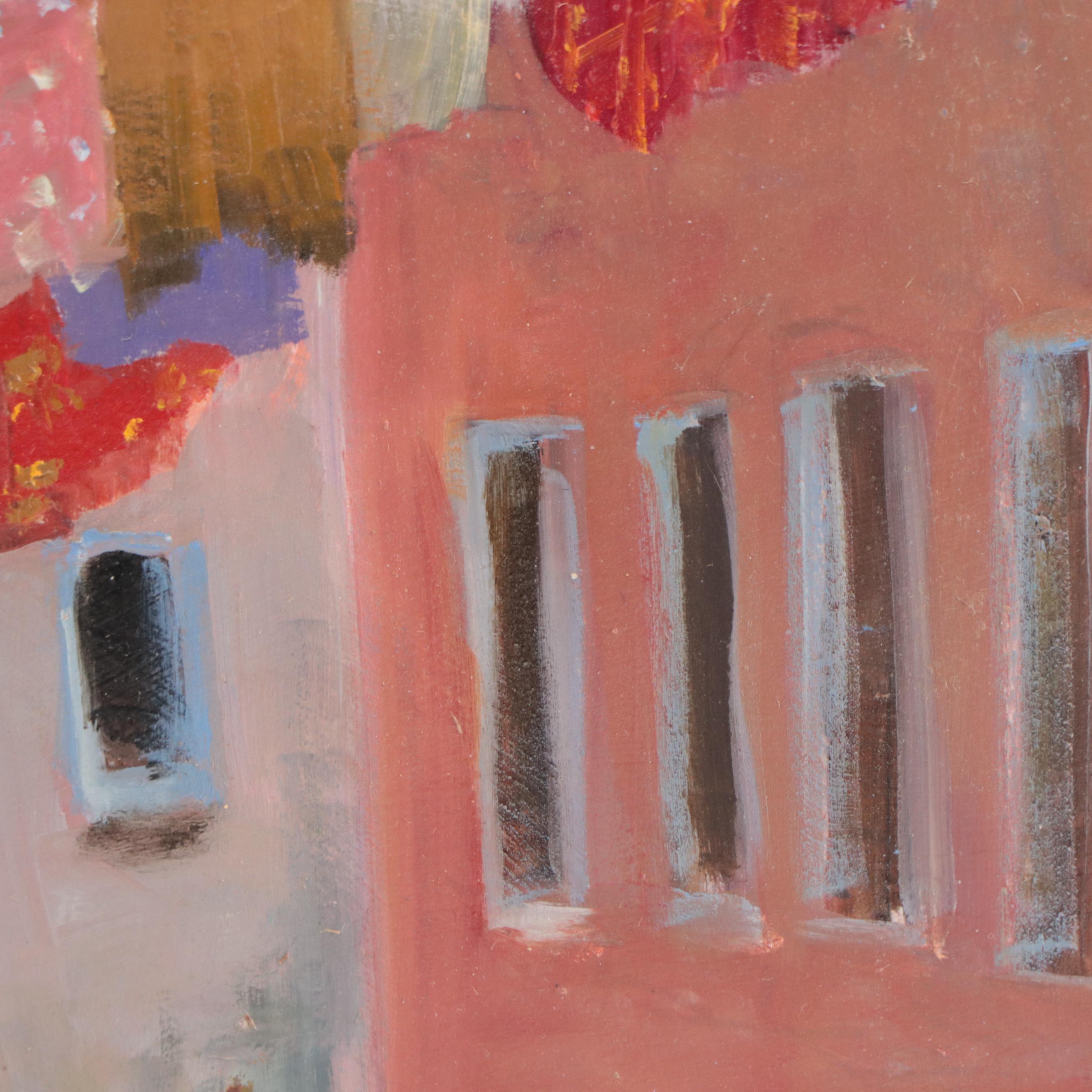 Nino Pippa Oil Painting "Venice - Side Canal / Laundry Day," 2018