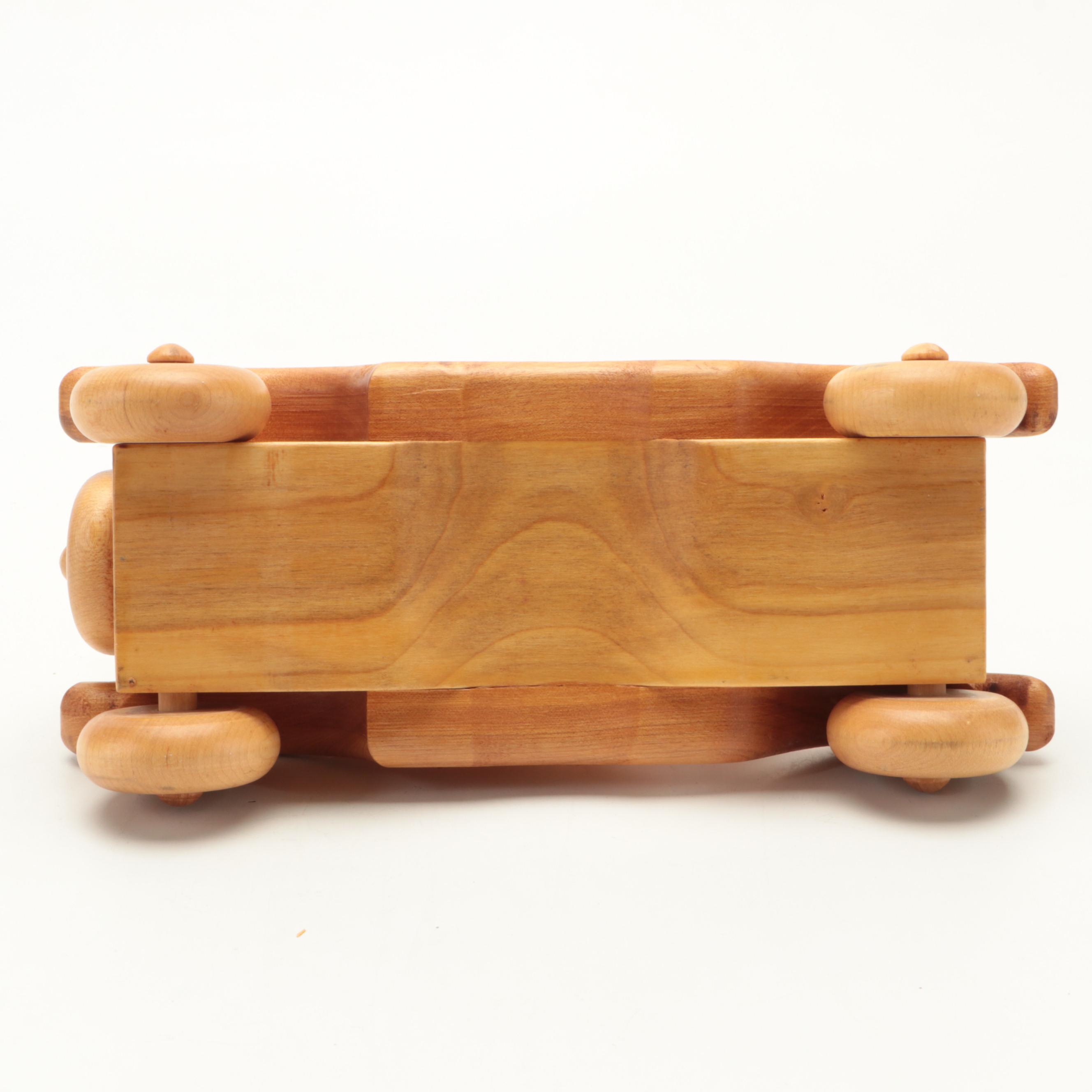 Auburn Speedster and Model T Style Carved Wooden Cars