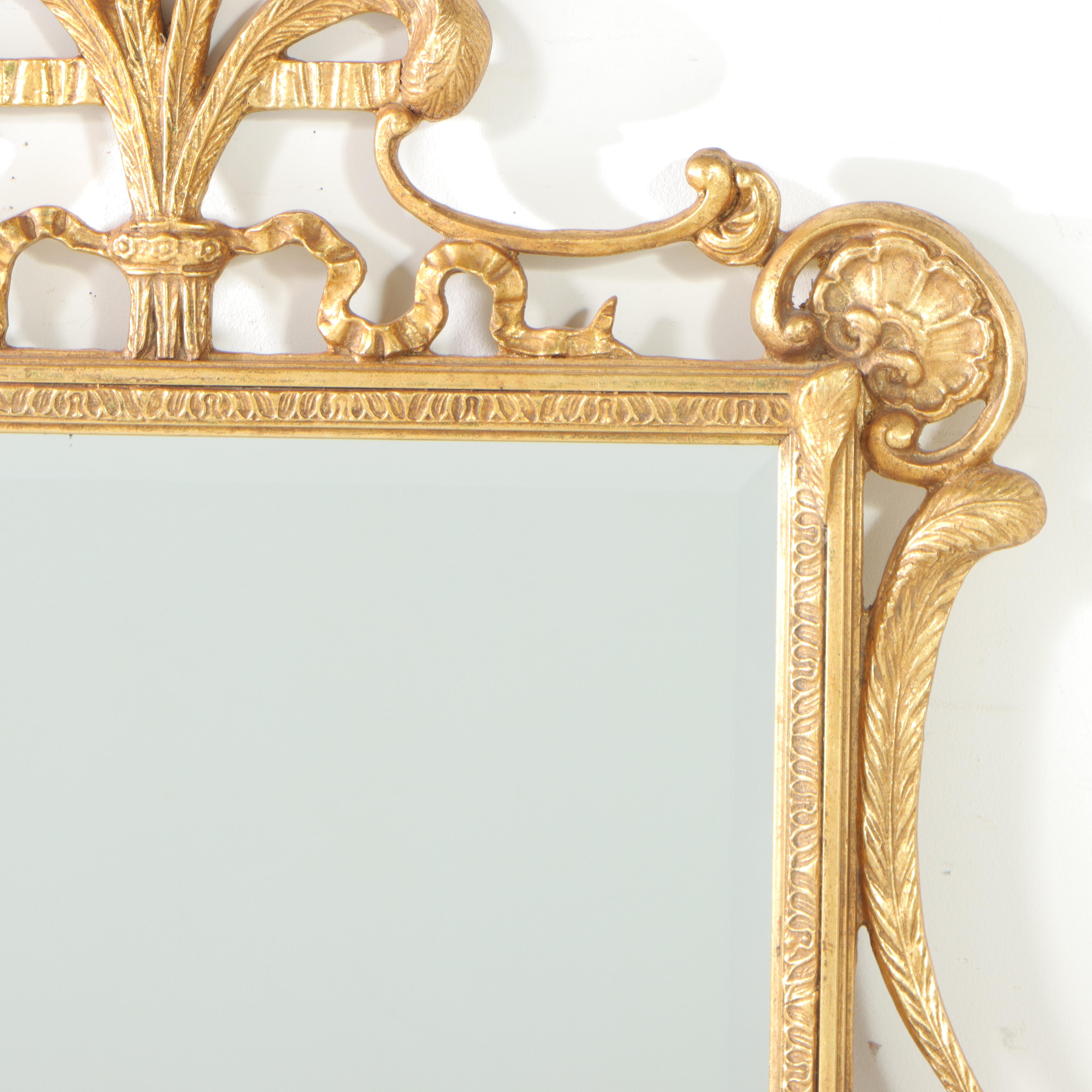 Friedman Brothers Neoclassical Style Giltwood and Composition Mirror