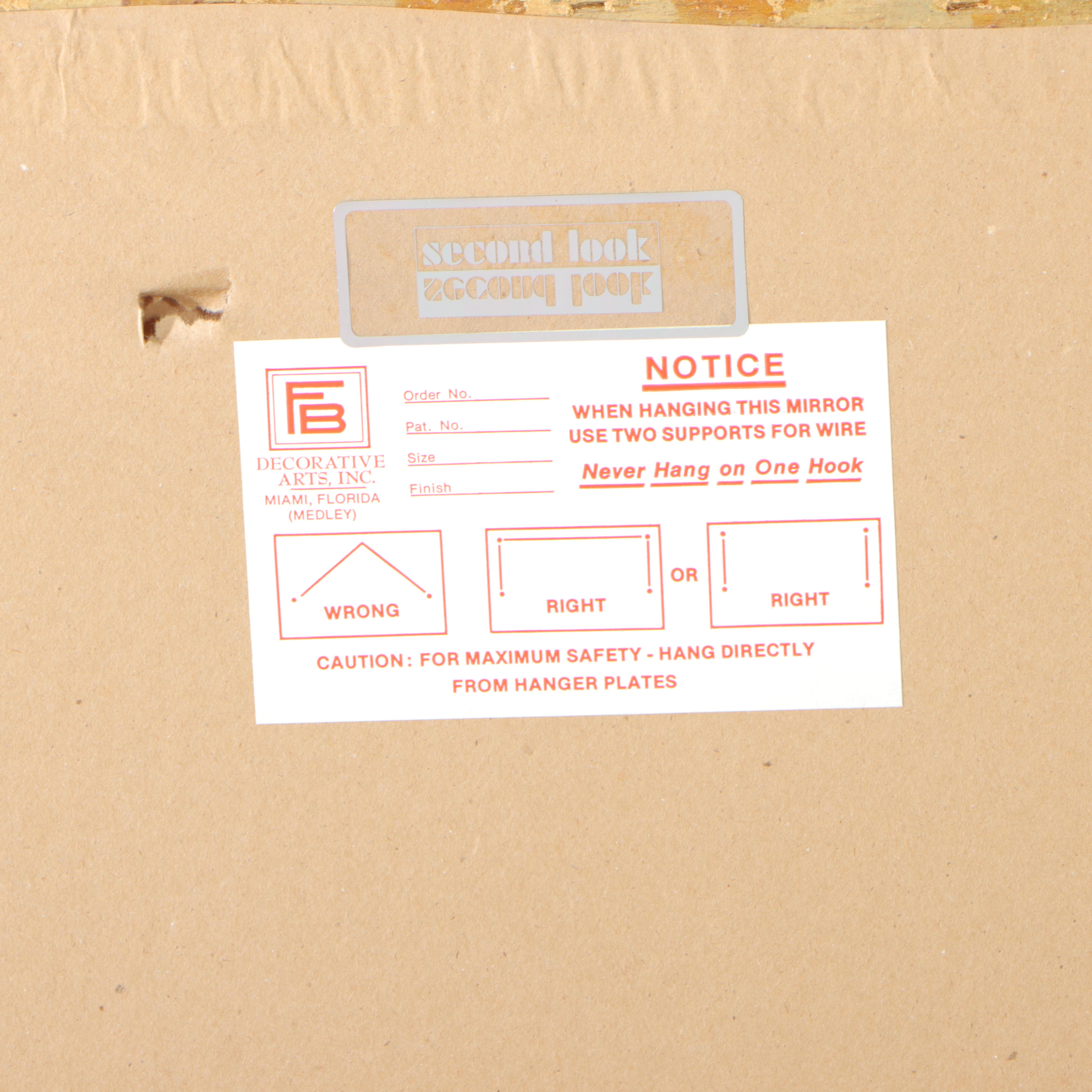 Friedman Brothers Neoclassical Style Giltwood and Composition Mirror