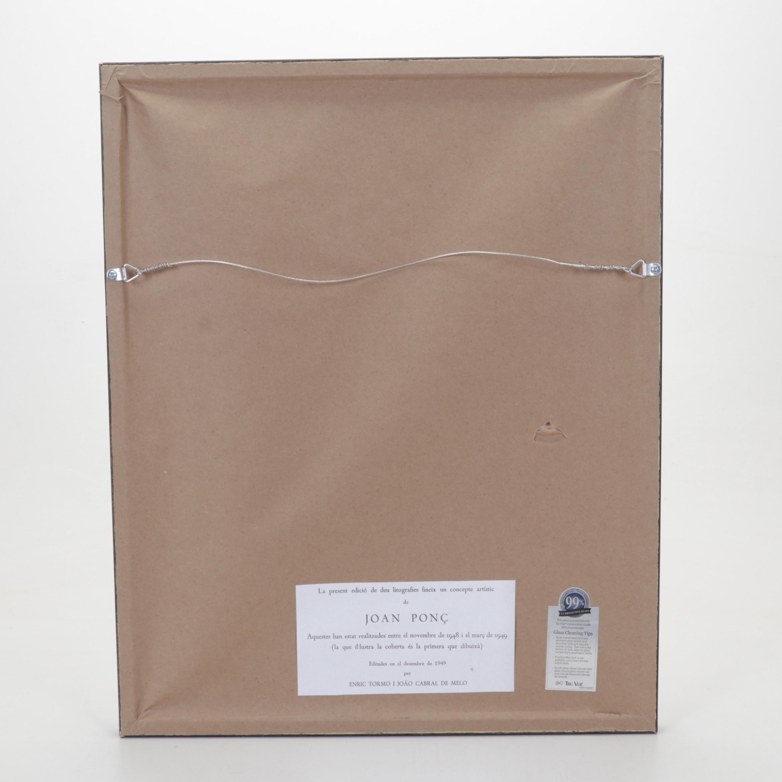 Joan Ponç Lithograph From "Deu Litografies," 1949