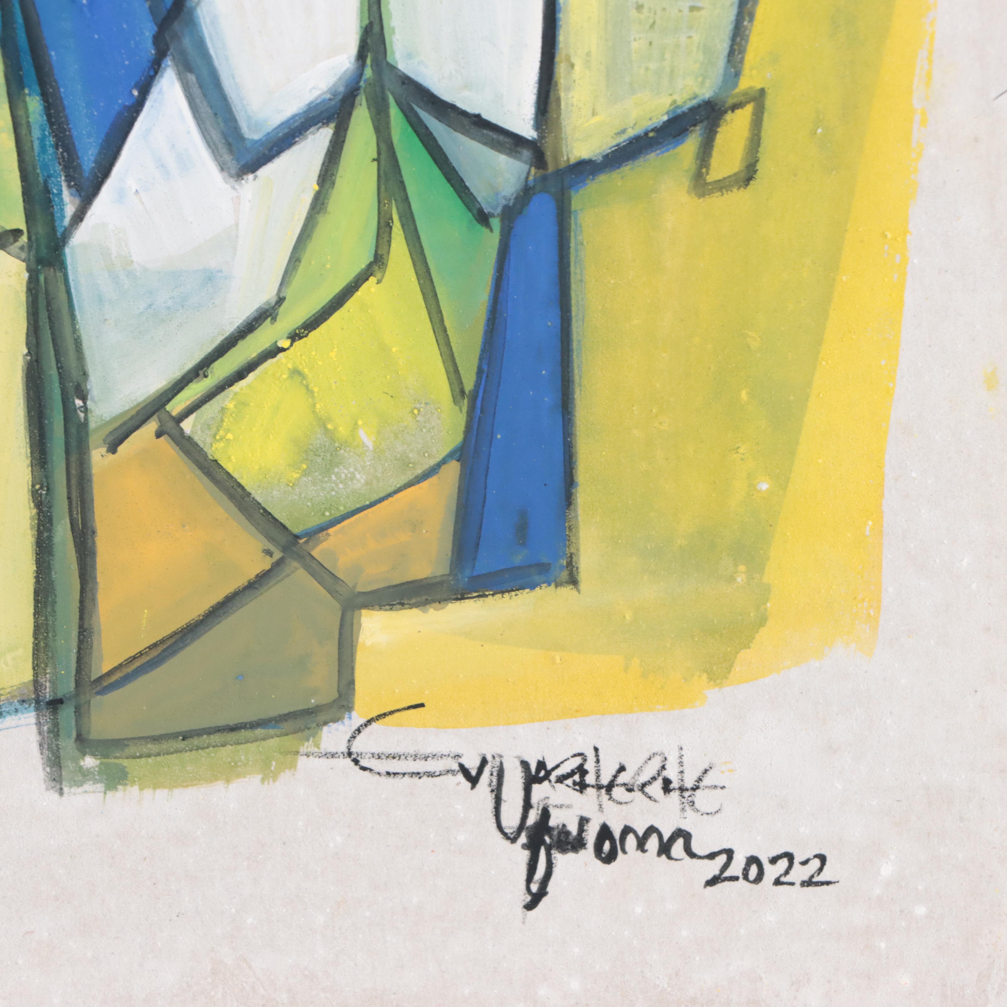 Ufuoma Evuarherhe Acrylic Painting "Three Friends," 2022