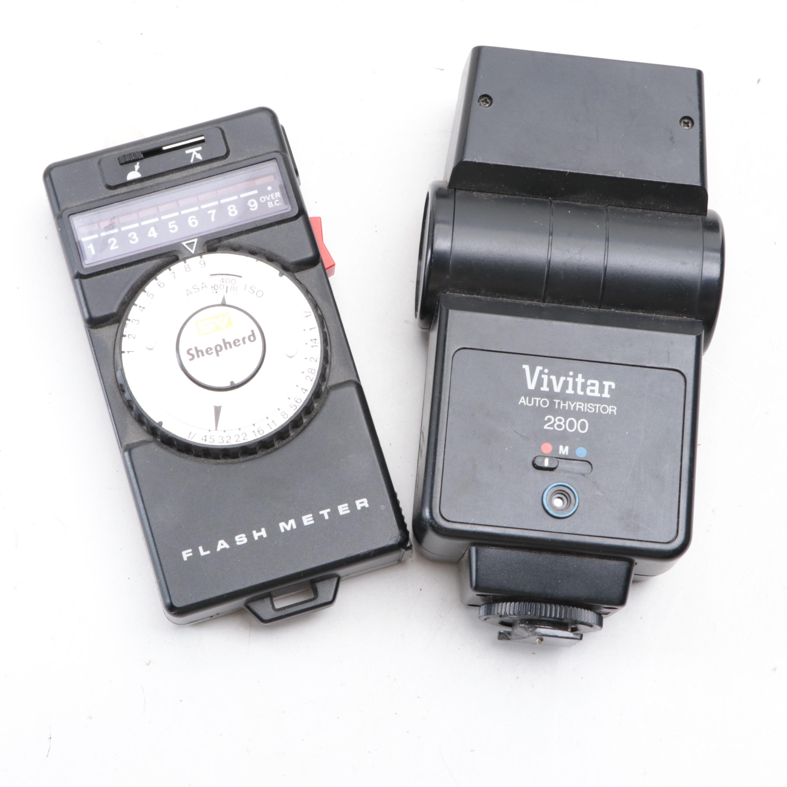 Fujica STX-1 SLR Camera with Case, Flashes, Lens and More Accessories