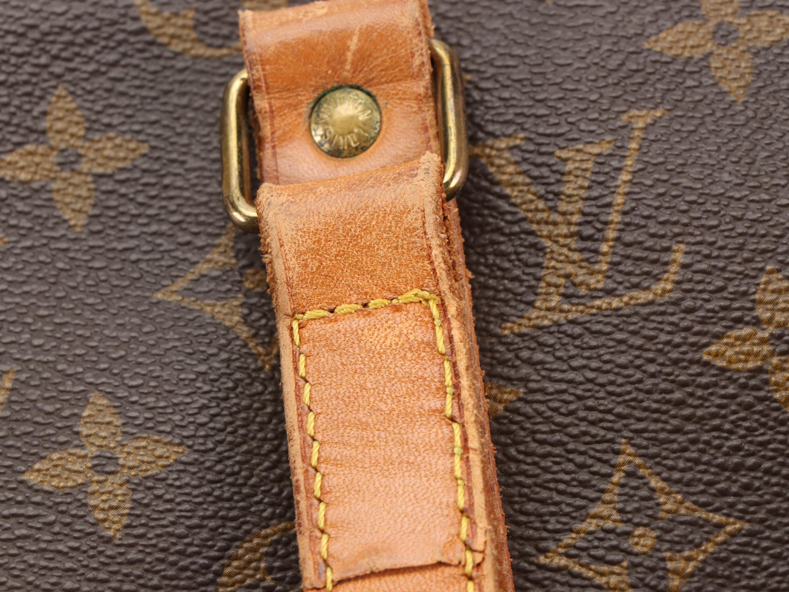 Louis Vuitton Sac Flanerie 45 Bag in Monogram Canvas and Vachetta Leather