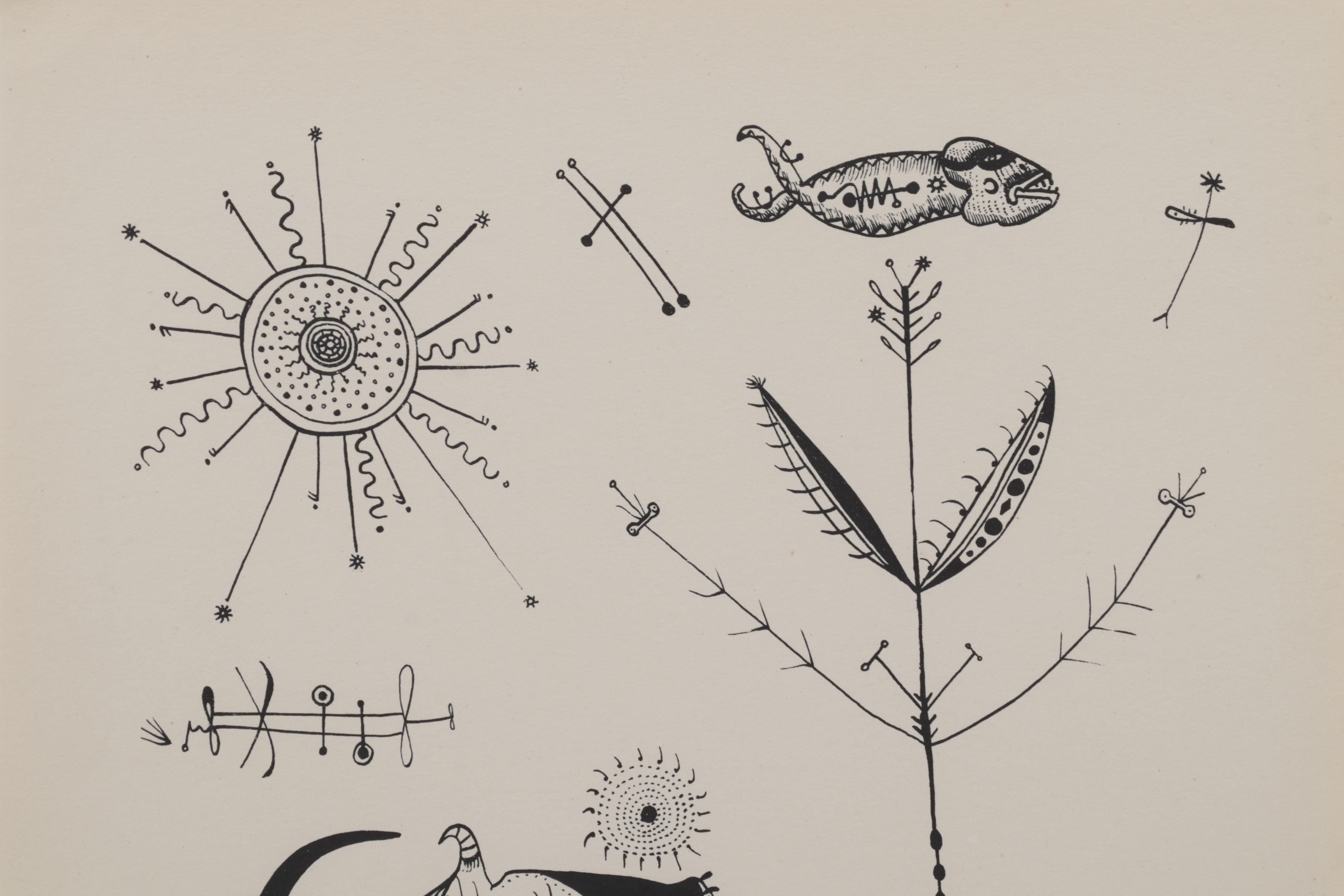 Joan Ponç Lithograph From "Deu Litografies," 1949