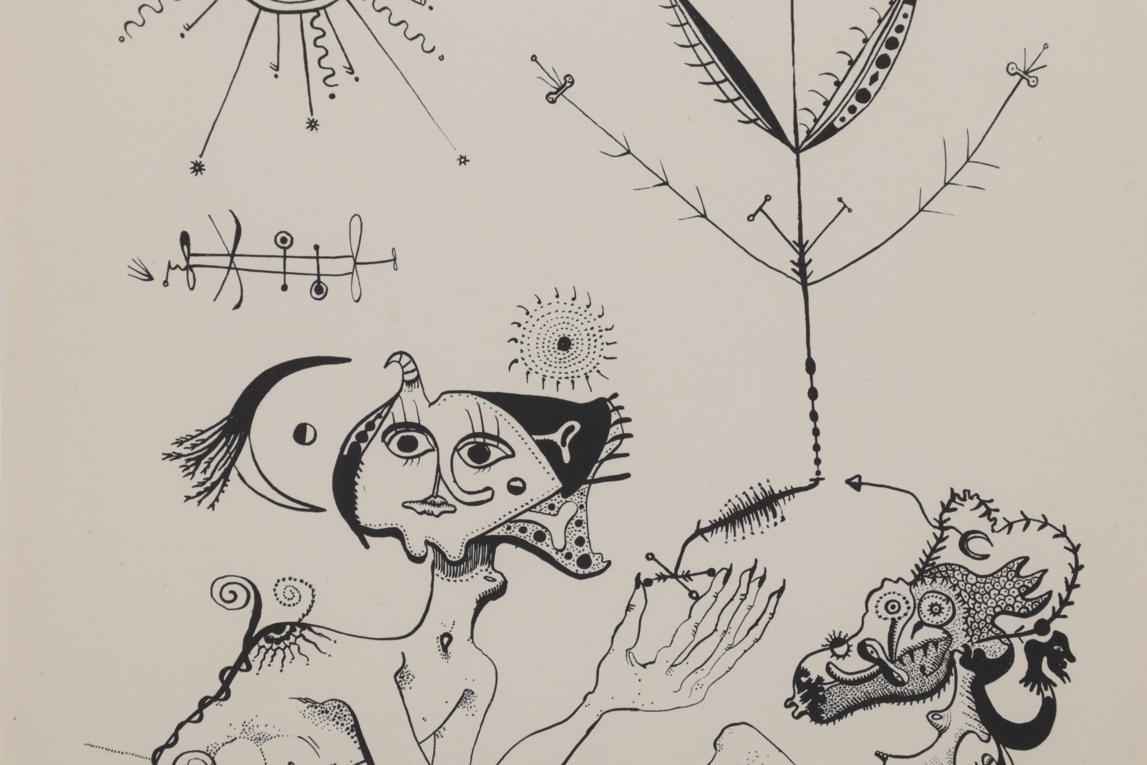 Joan Ponç Lithograph From "Deu Litografies," 1949