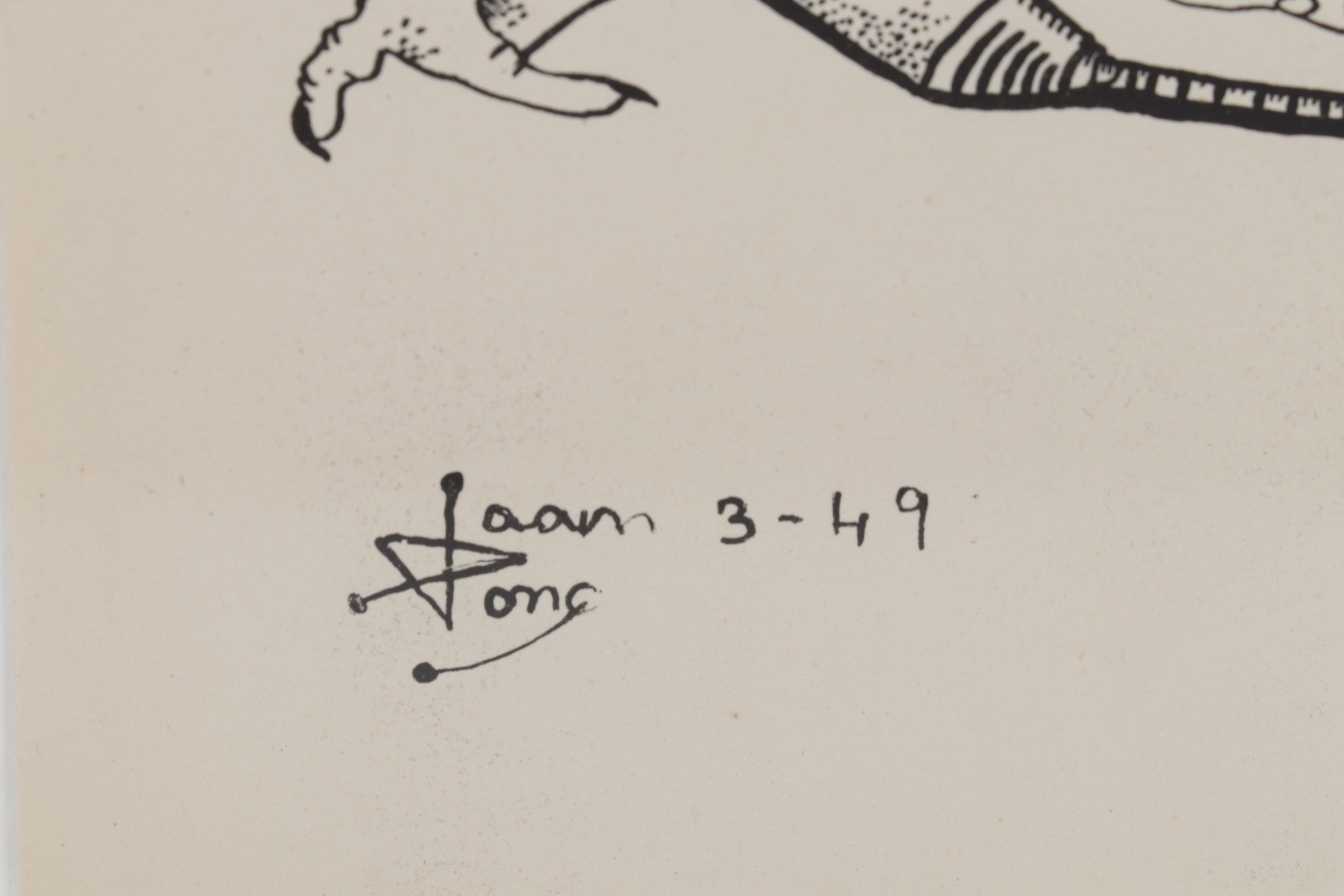 Joan Ponç Lithograph From "Deu Litografies," 1949