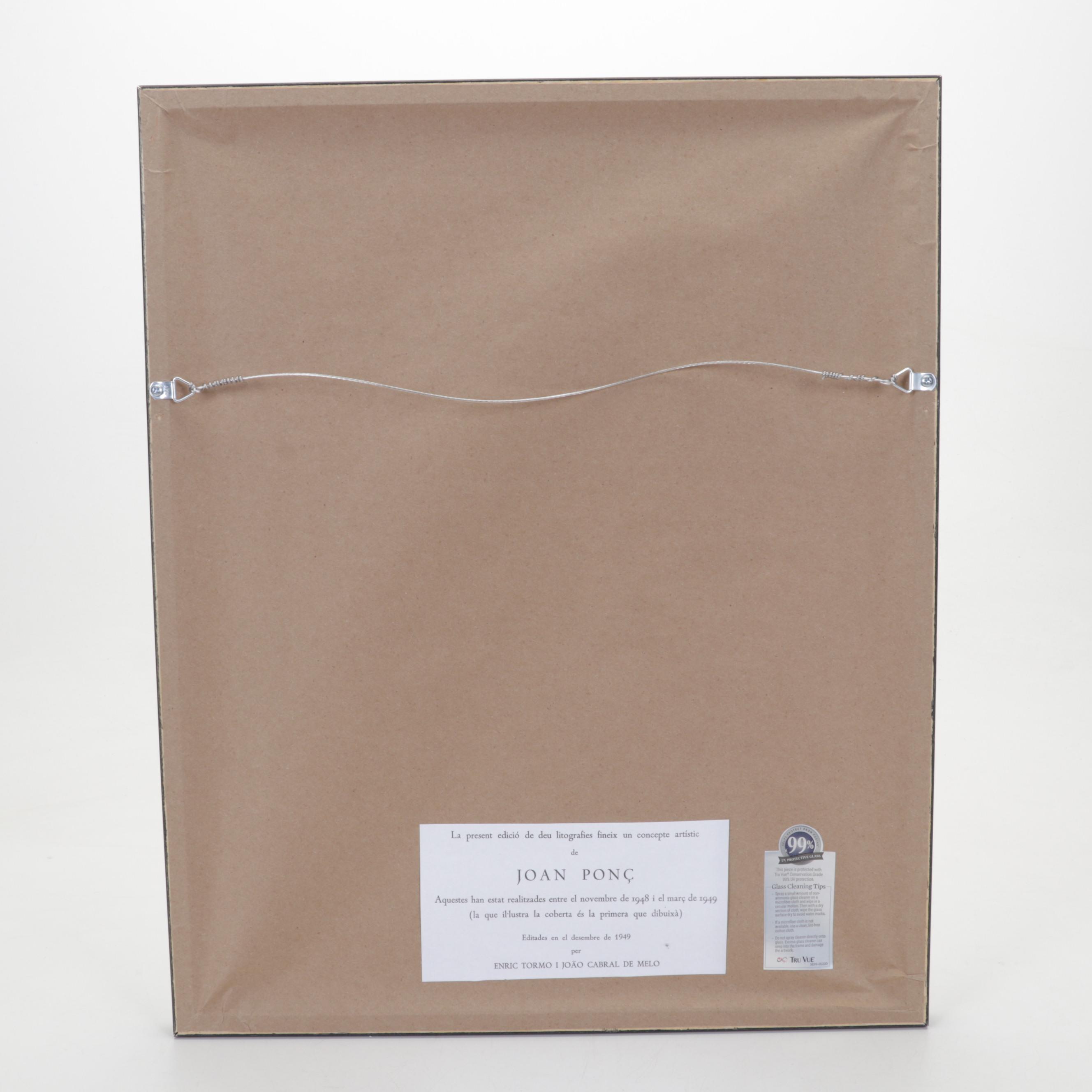 Joan Ponç Lithograph From "Deu Litografies," 1949