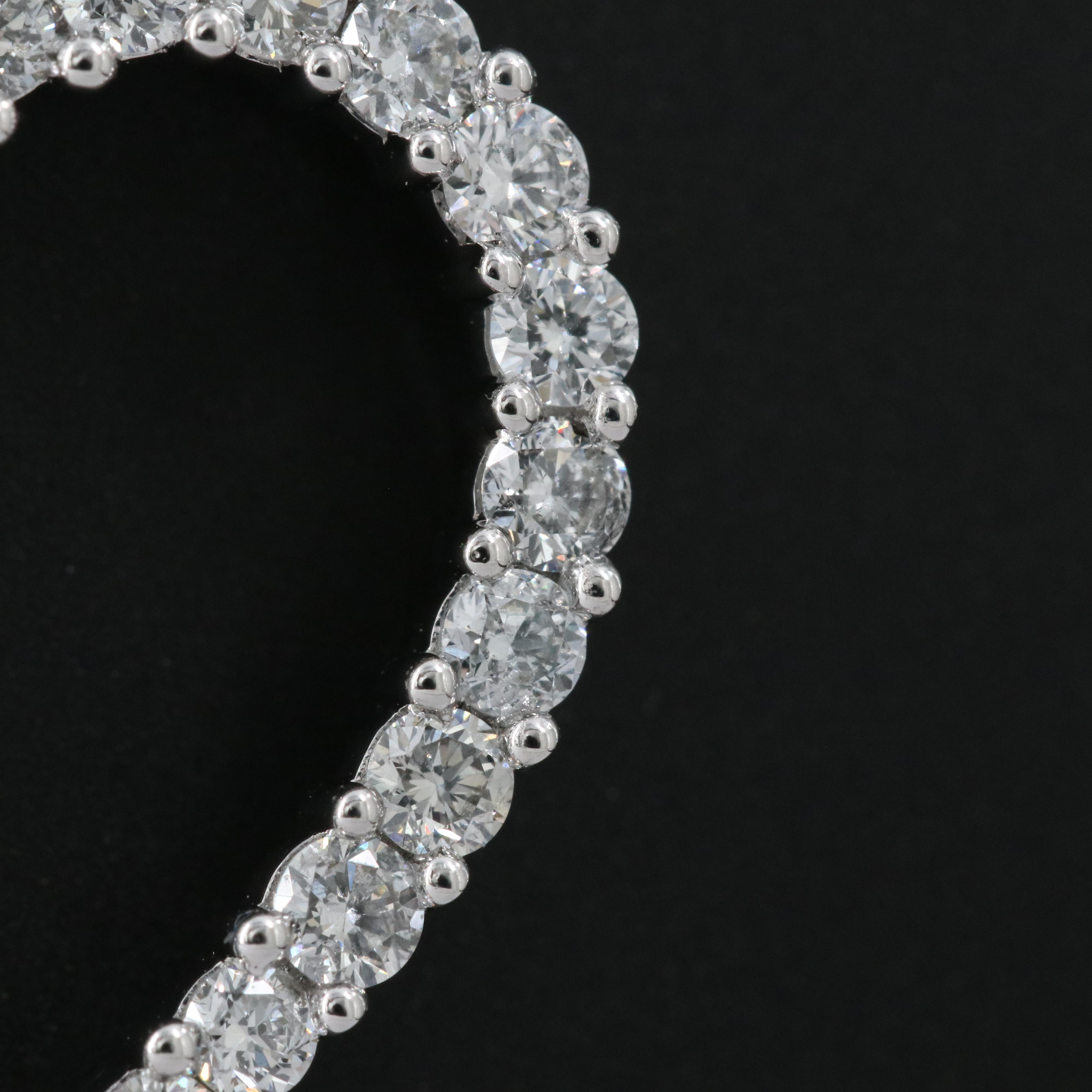 14K 1.00 CTW Lab Grown Diamond Heart Necklace with IGI Online Report