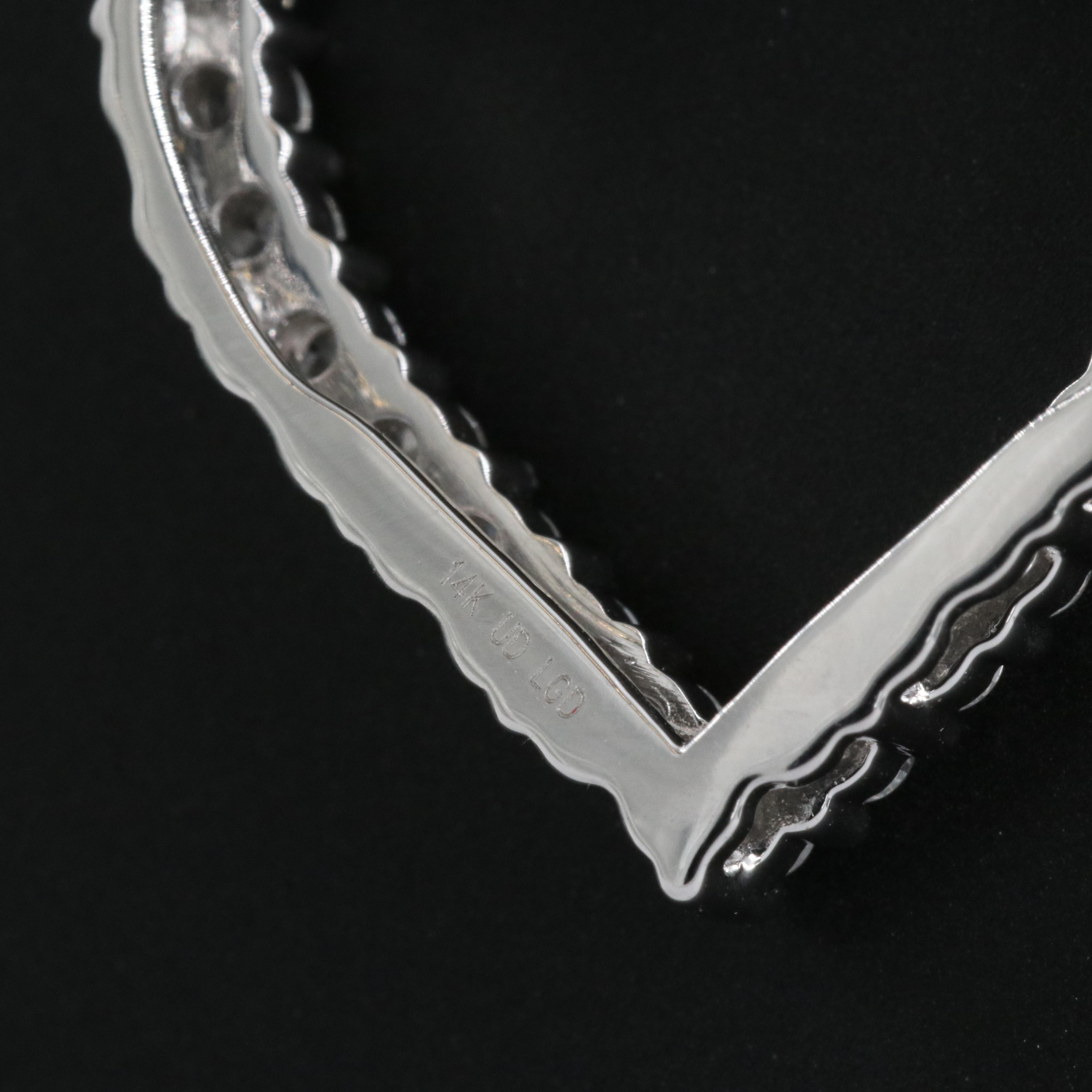 14K 1.00 CTW Lab Grown Diamond Heart Necklace with IGI Online Report