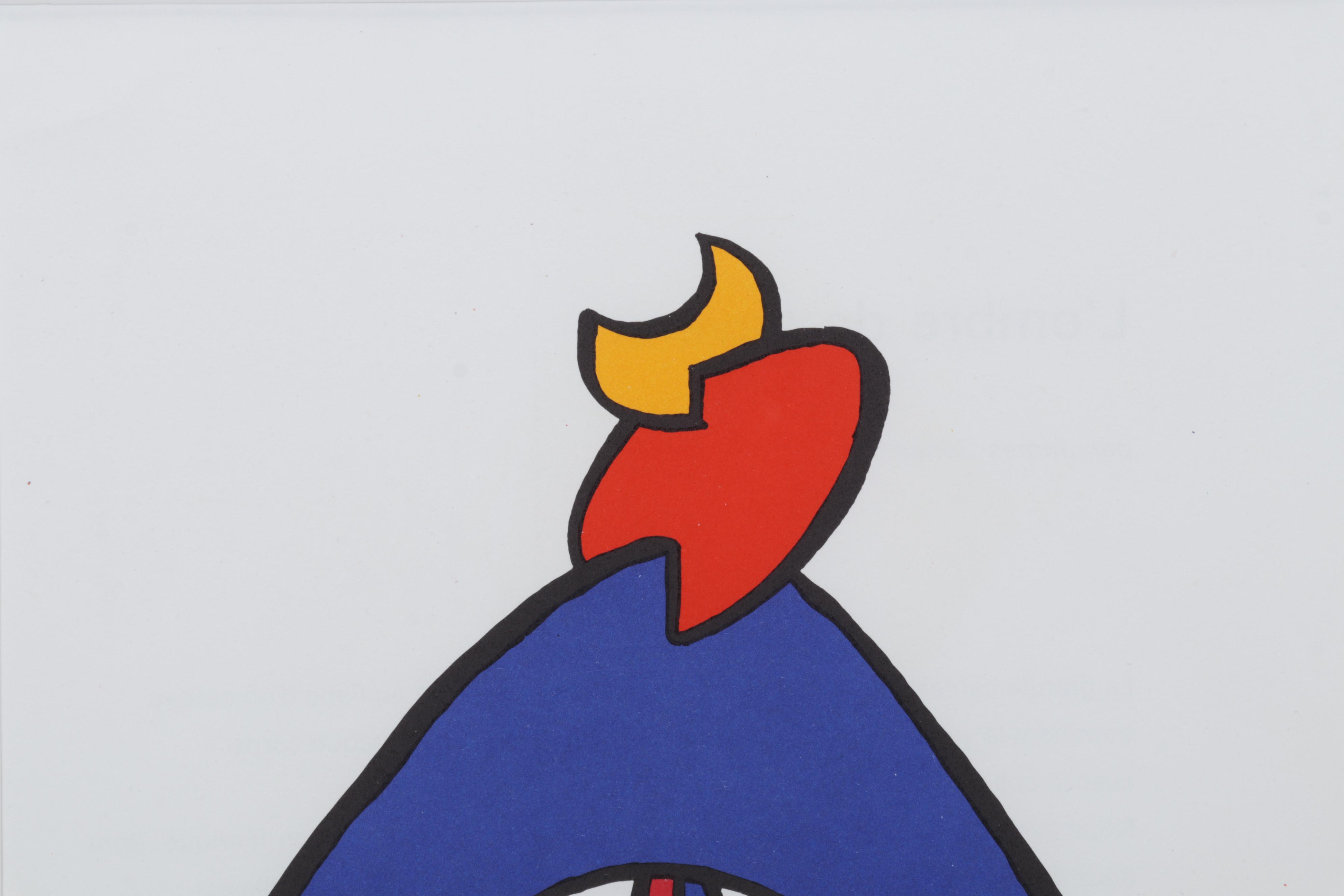 Alexander Calder Color Lithograph for "Derrière le Miroir," 1963