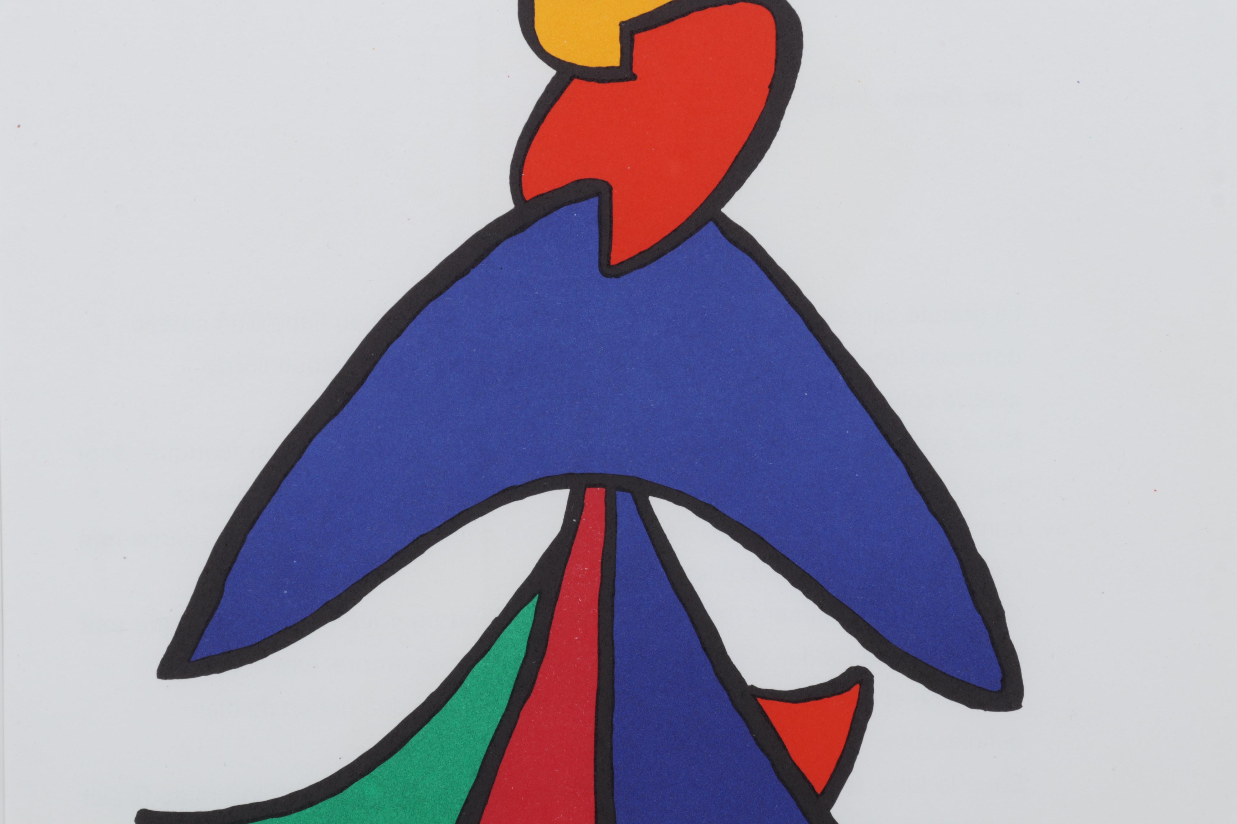 Alexander Calder Color Lithograph for "Derrière le Miroir," 1963