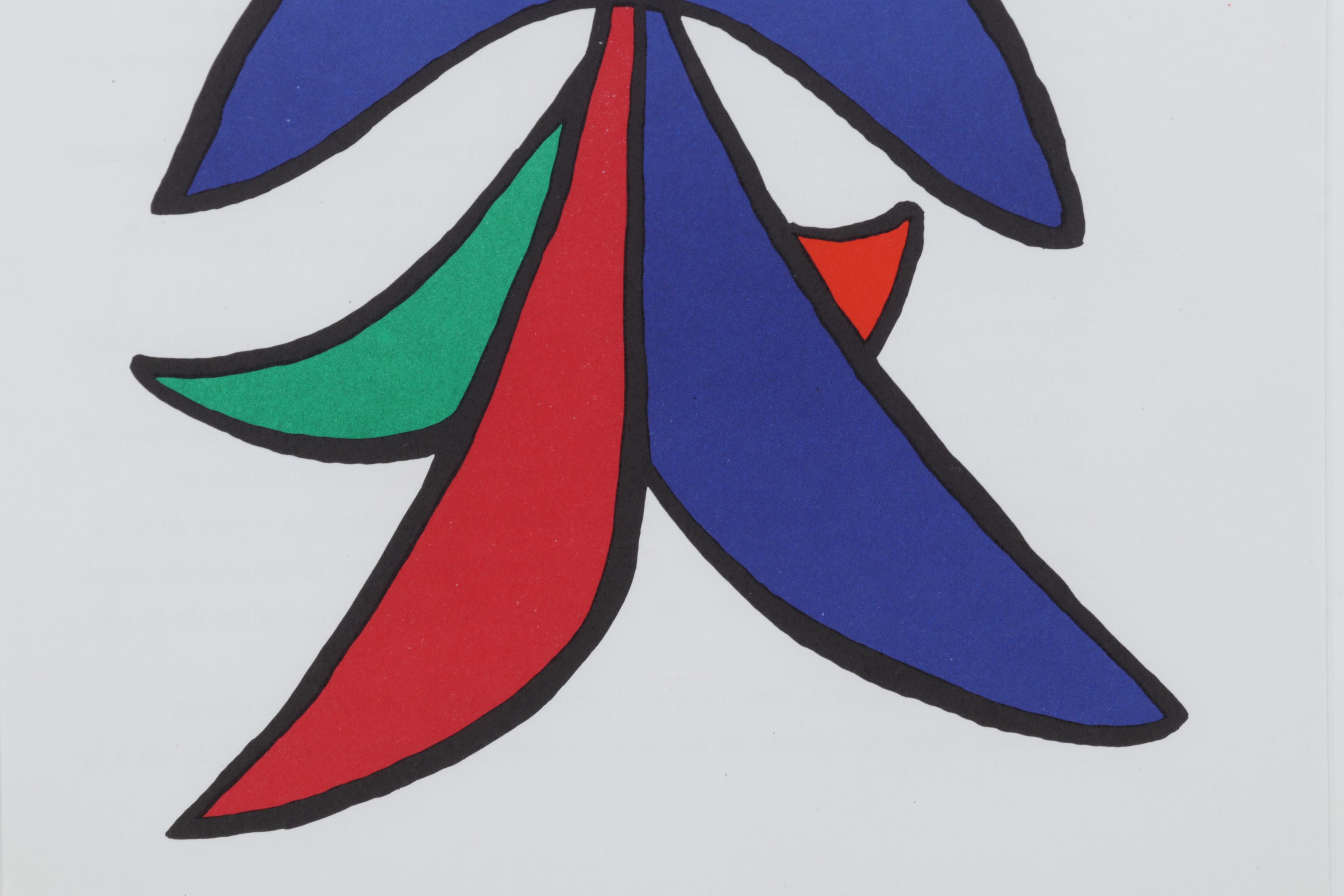 Alexander Calder Color Lithograph for "Derrière le Miroir," 1963